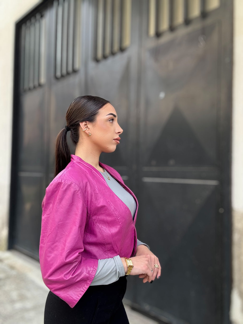 Giacca in pelle