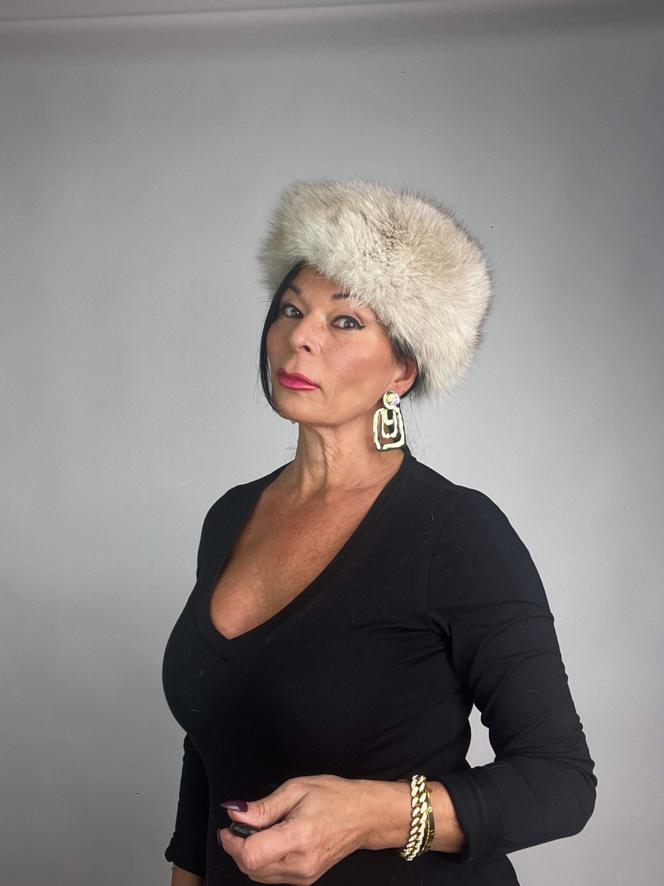 Cappello in volpe della groenlandia N76