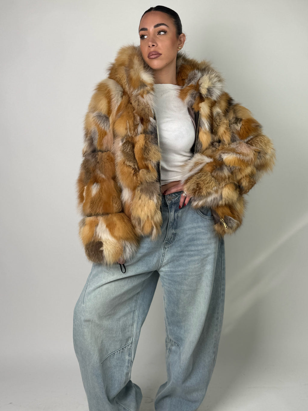 Mink Bomber Jacket