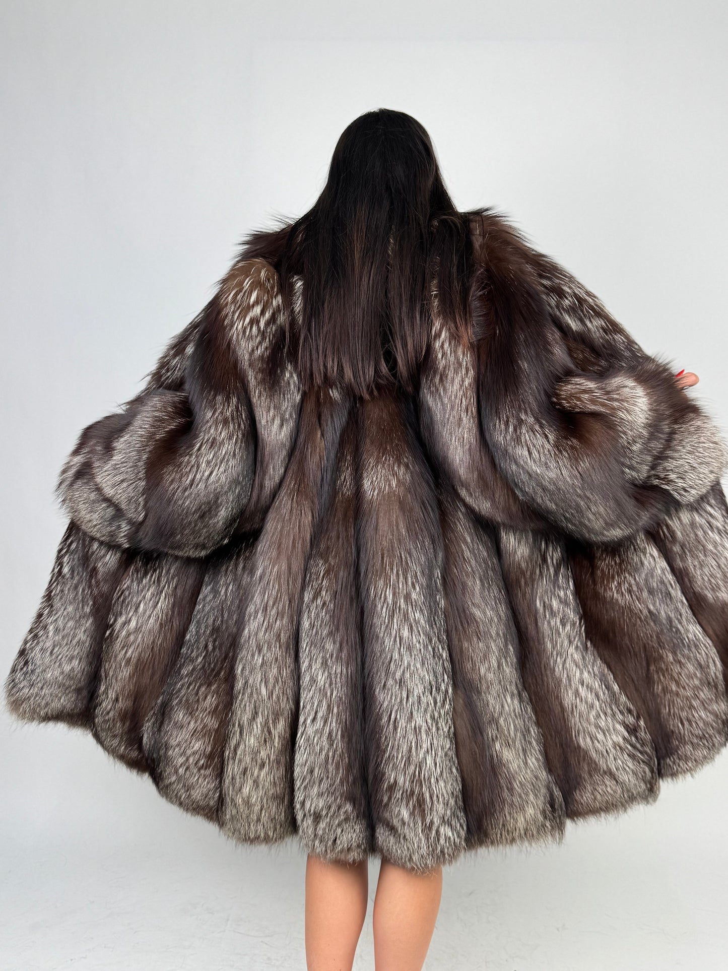Cappotto in volpe argentata N46