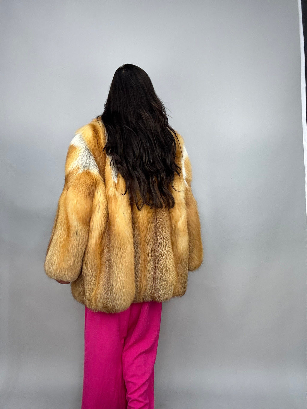 Giacca in volpe golden