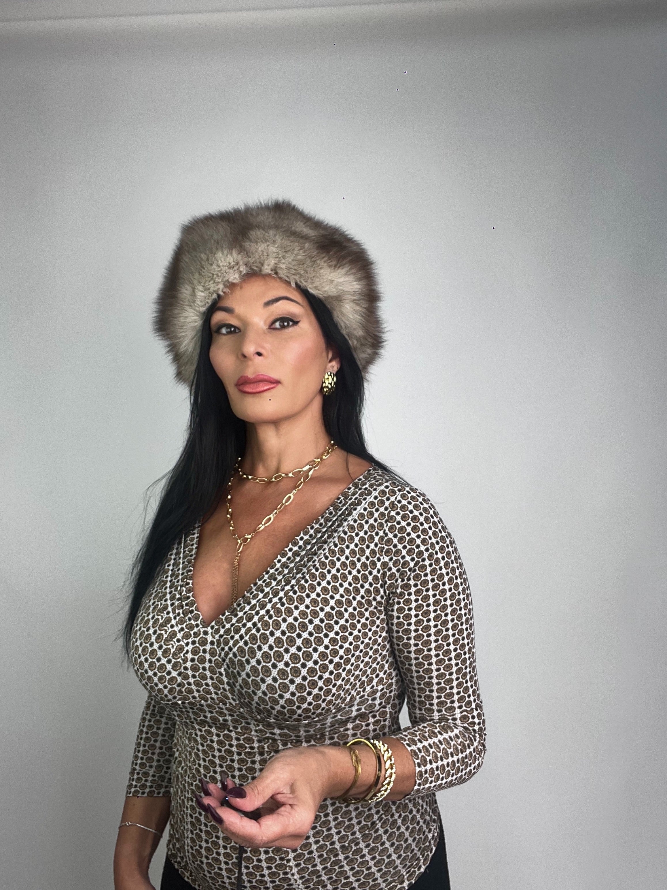 Cappello in volpe della groenlandia N52