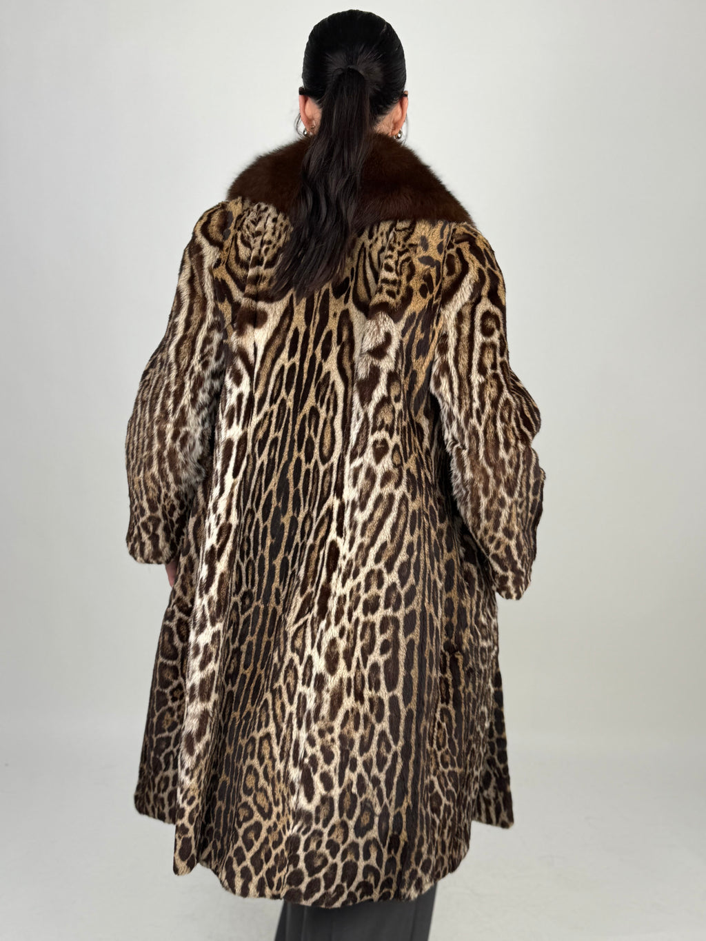 Cappotto in leopardo e volpe N58