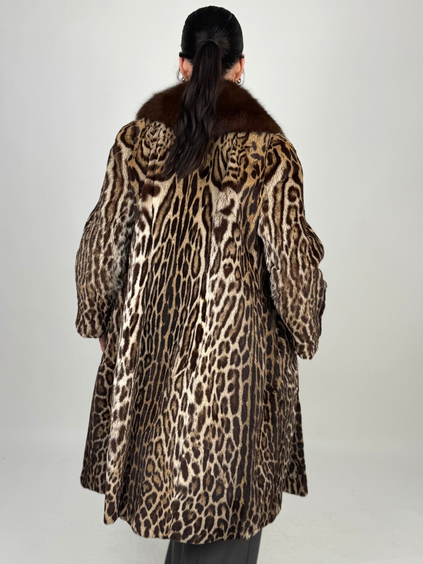 Cappotto in leopardo e volpe N58