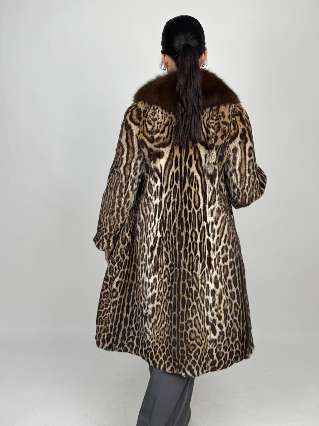 Cappotto in leopardo e volpe N58