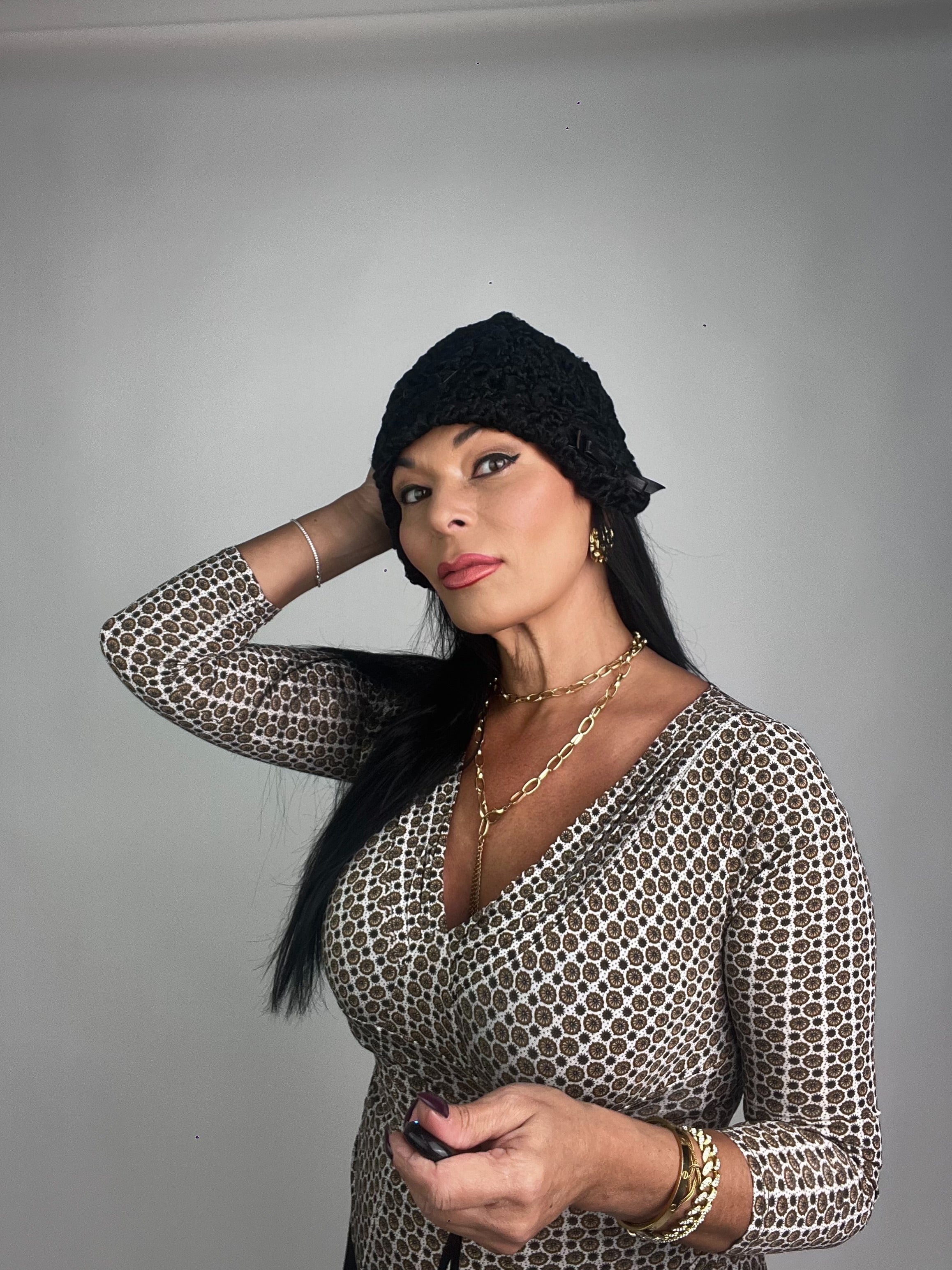 Cappello in astrakan N55