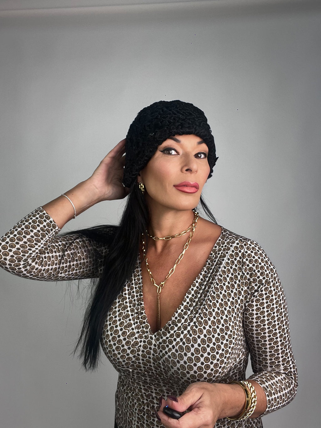 Cappello in astrakan N55