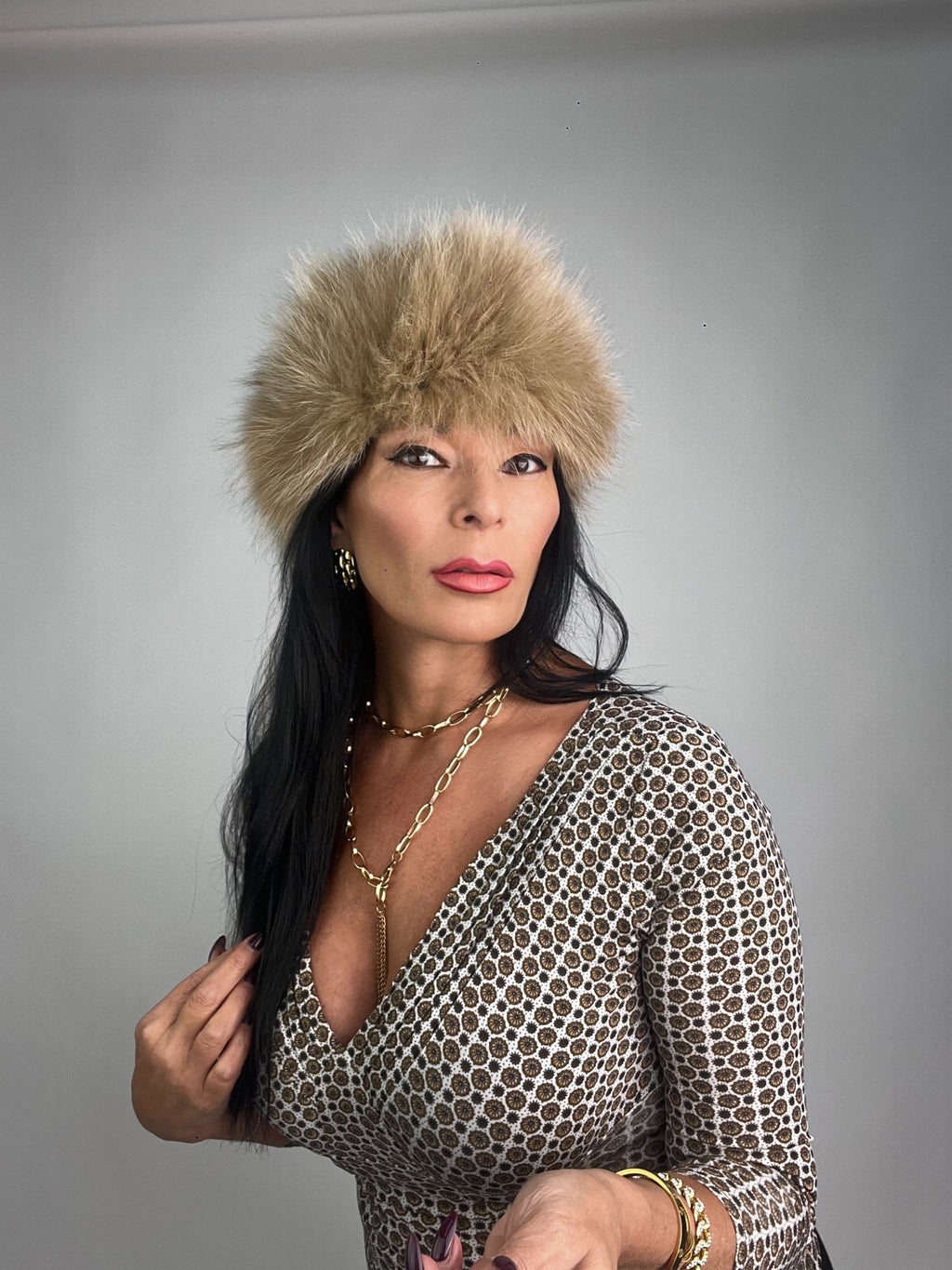 Cappello in volpe N56