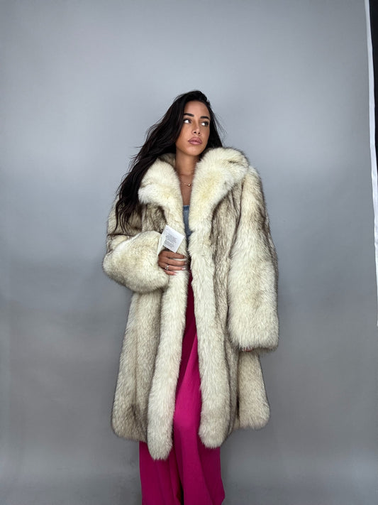 Cappotto in volpe della groenlandia