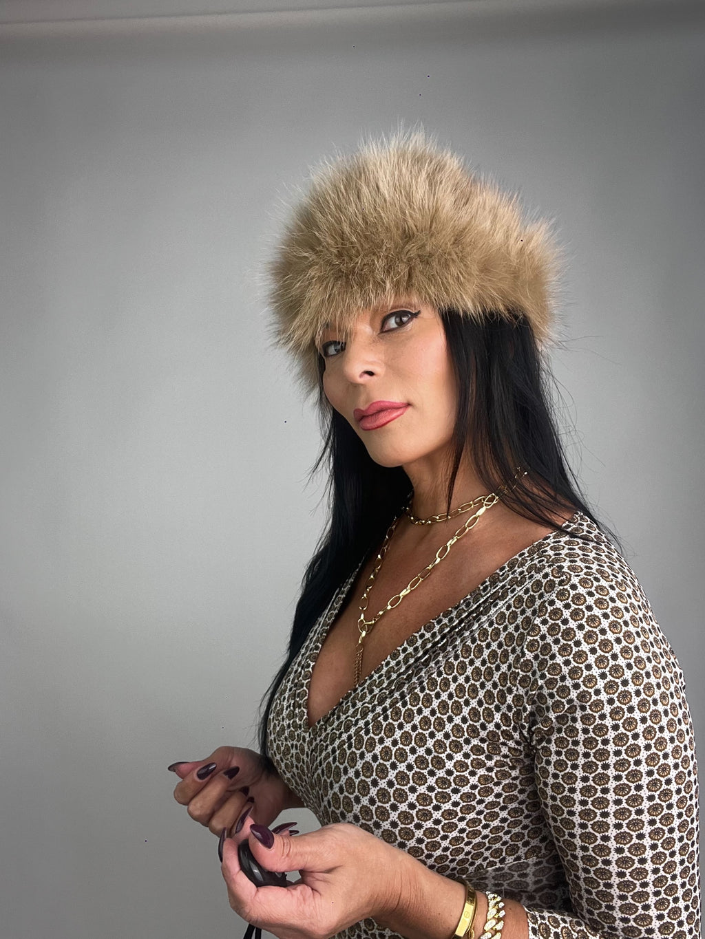 Cappello in volpe N56