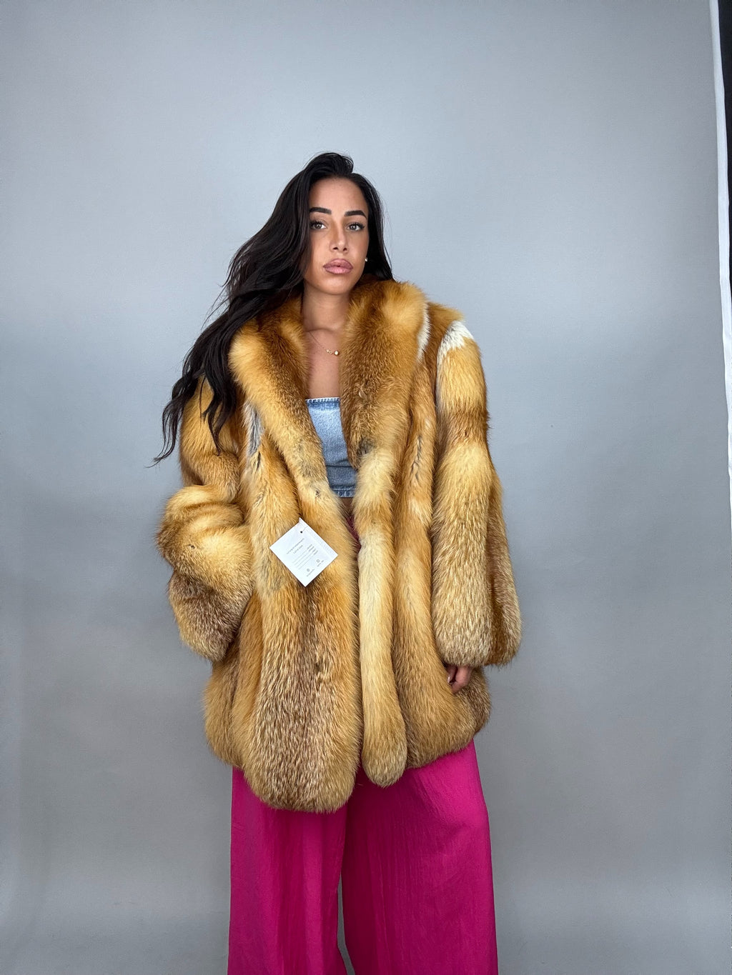 Giacca in volpe golden