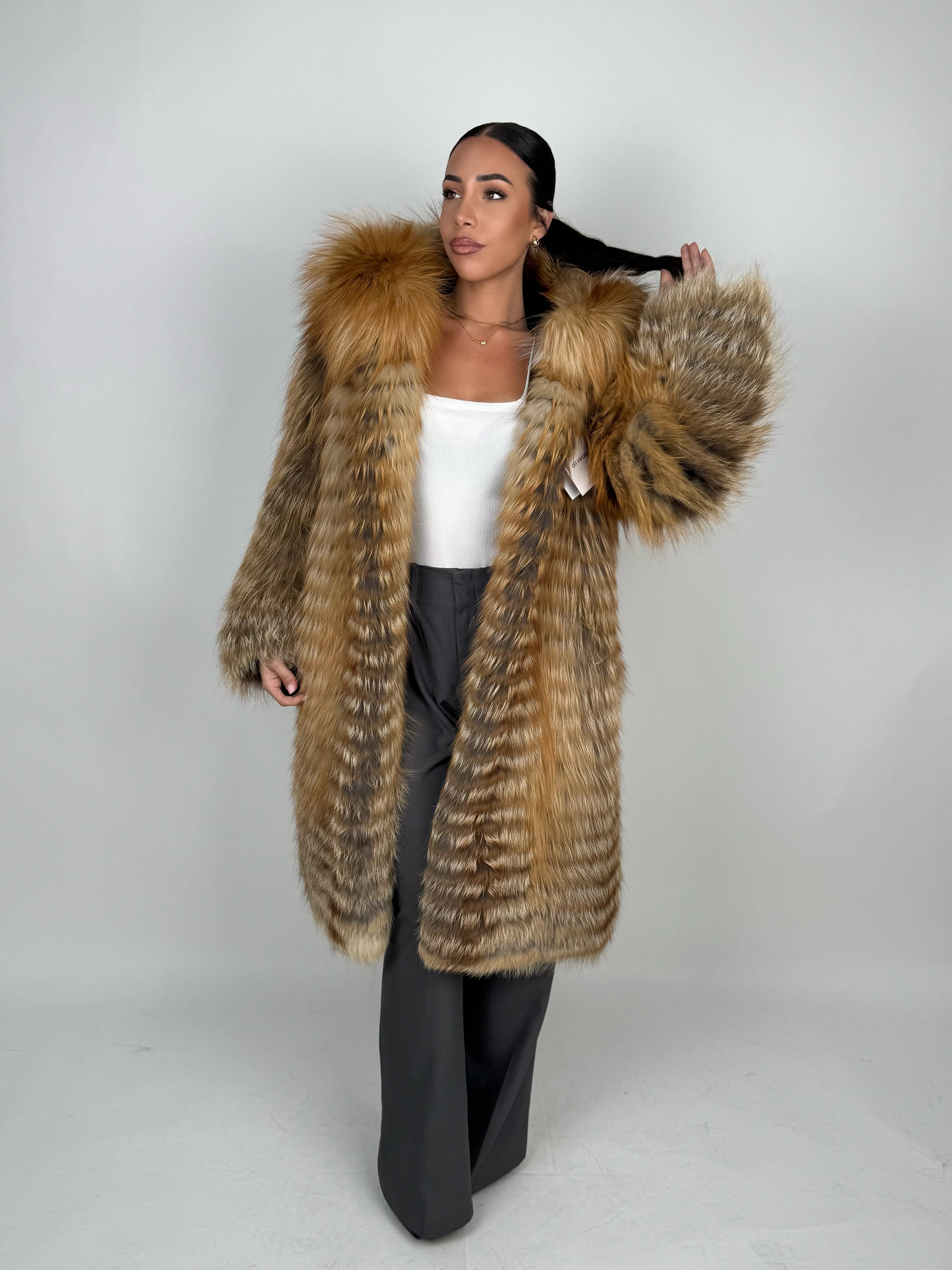 Cappotto Mila in volpe gold N424