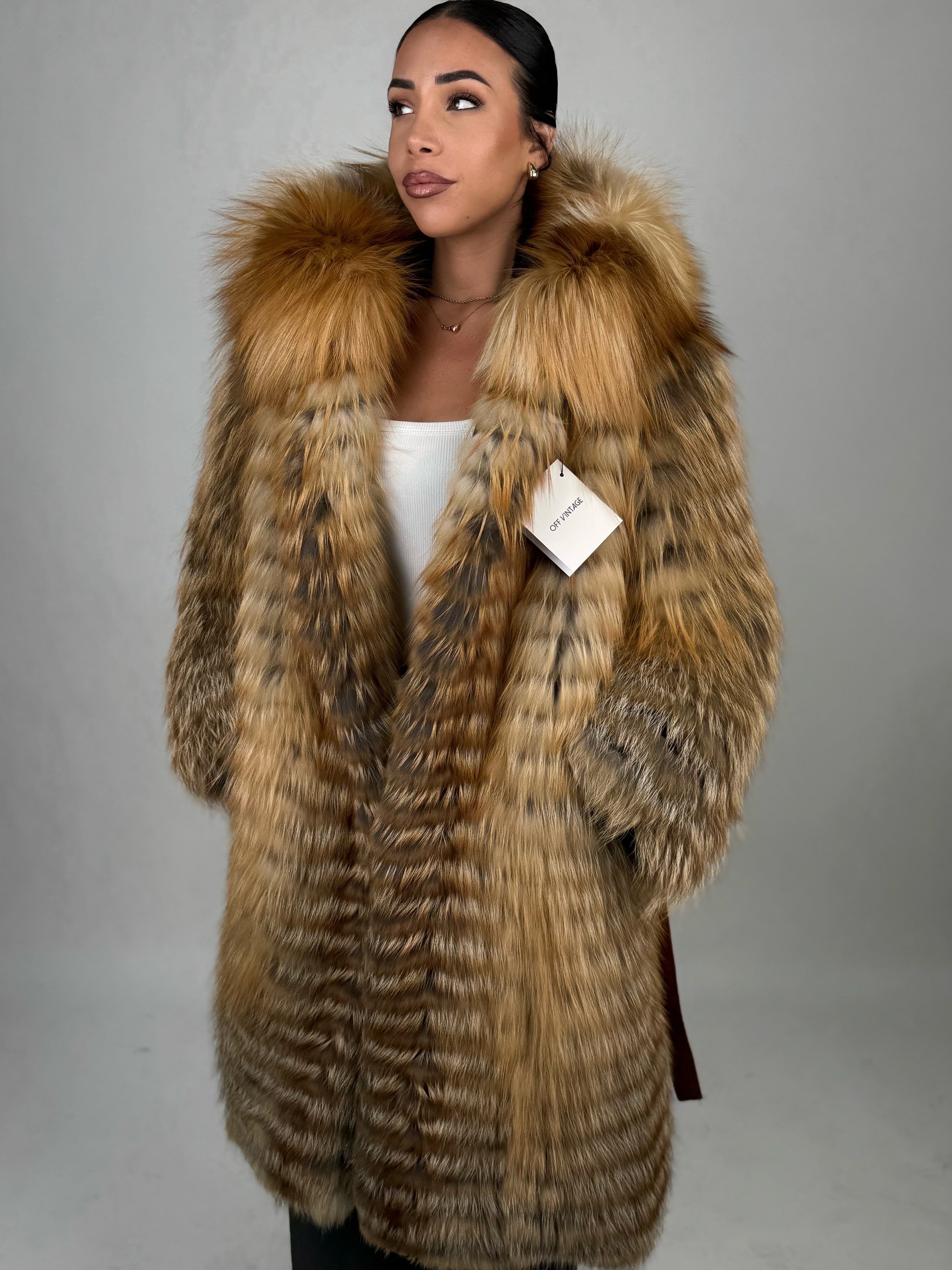 Cappotto Mila in volpe gold N424