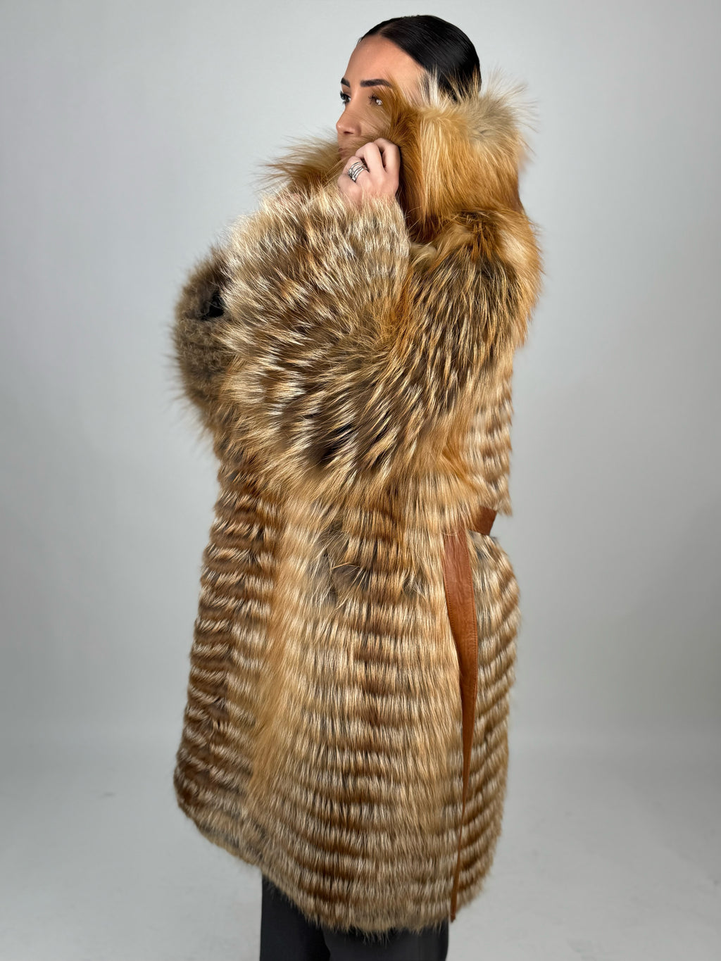 Cappotto Mila in volpe gold N424