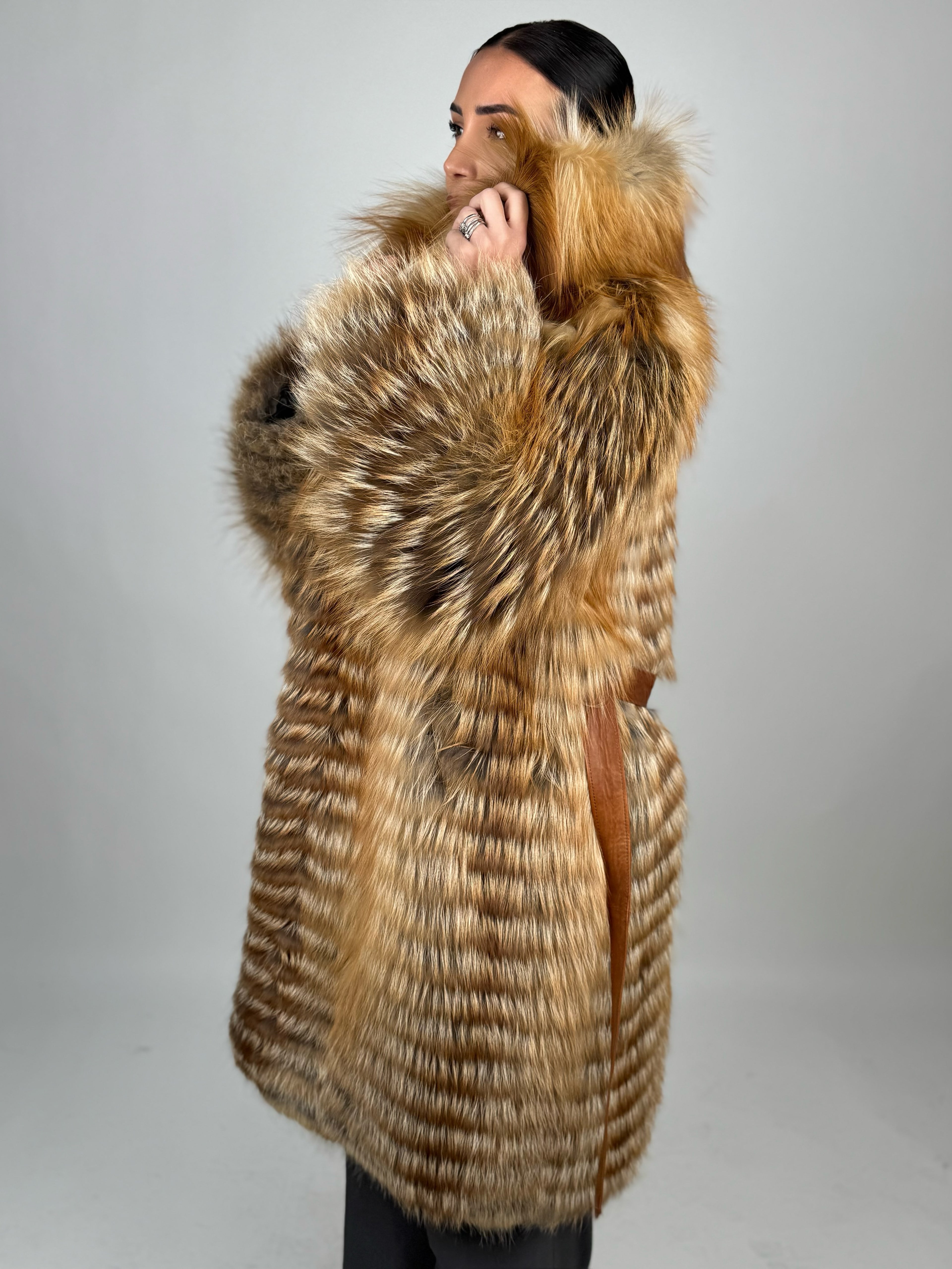 Cappotto Mila in volpe gold N424