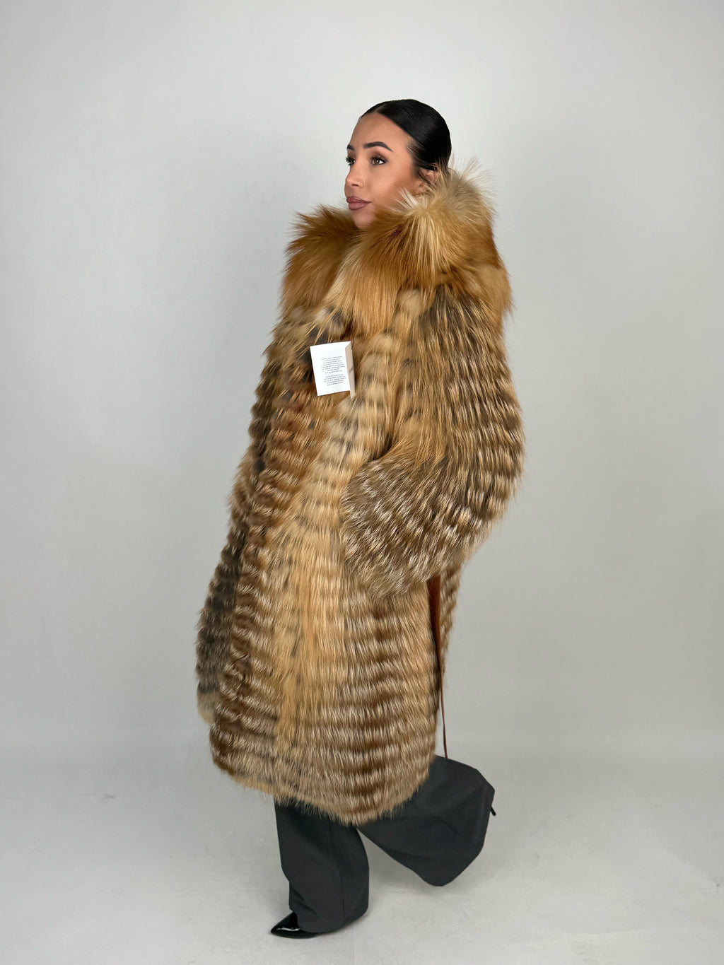 Cappotto Mila in volpe gold N424