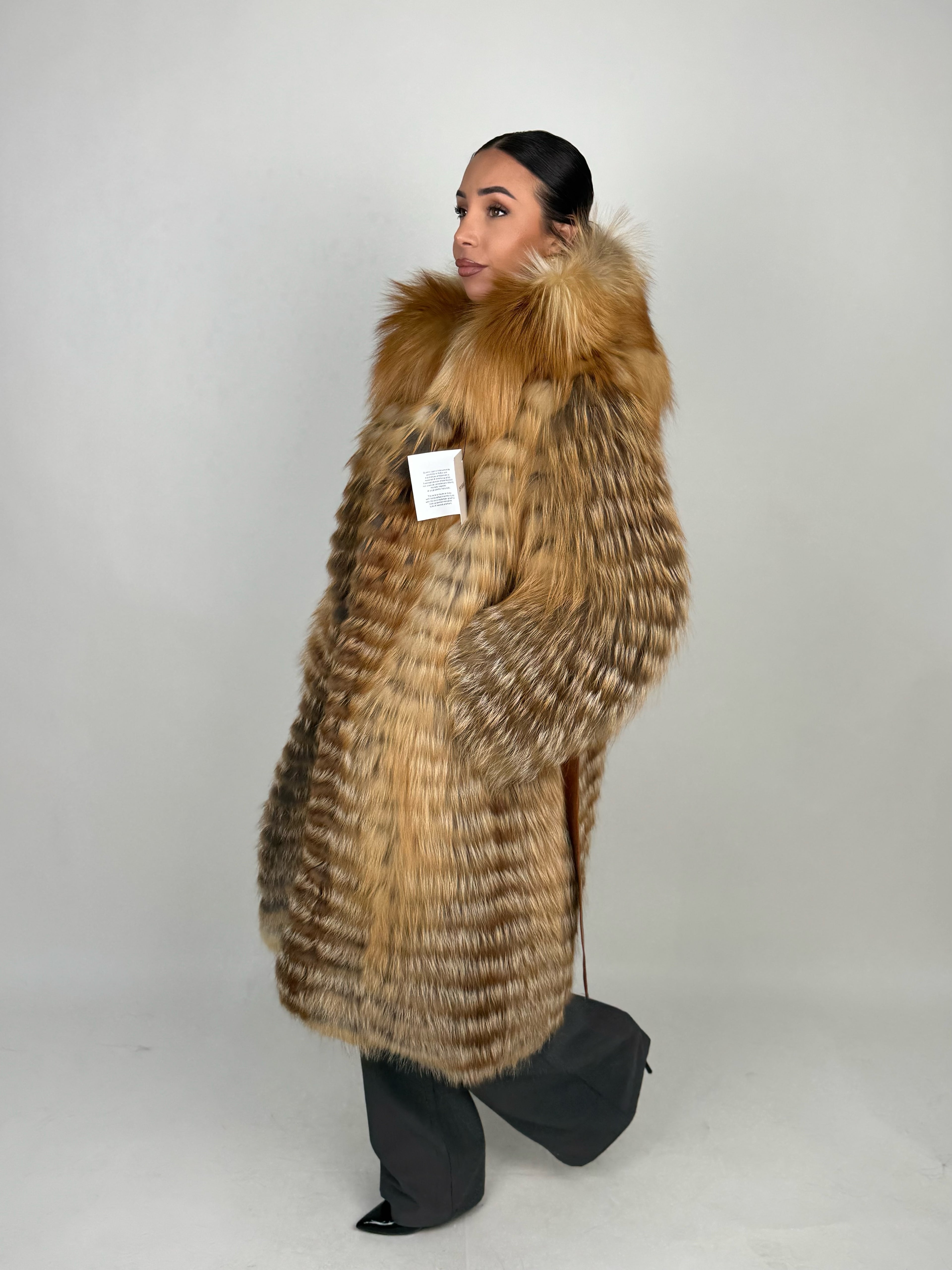 Cappotto Mila in volpe gold N424