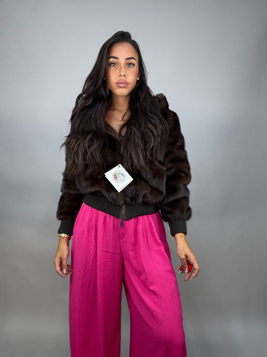 Mink Bomber Jacket