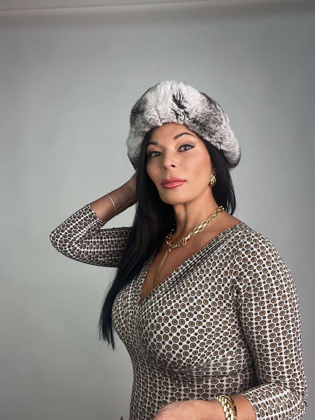 Cappello in cincillà N57