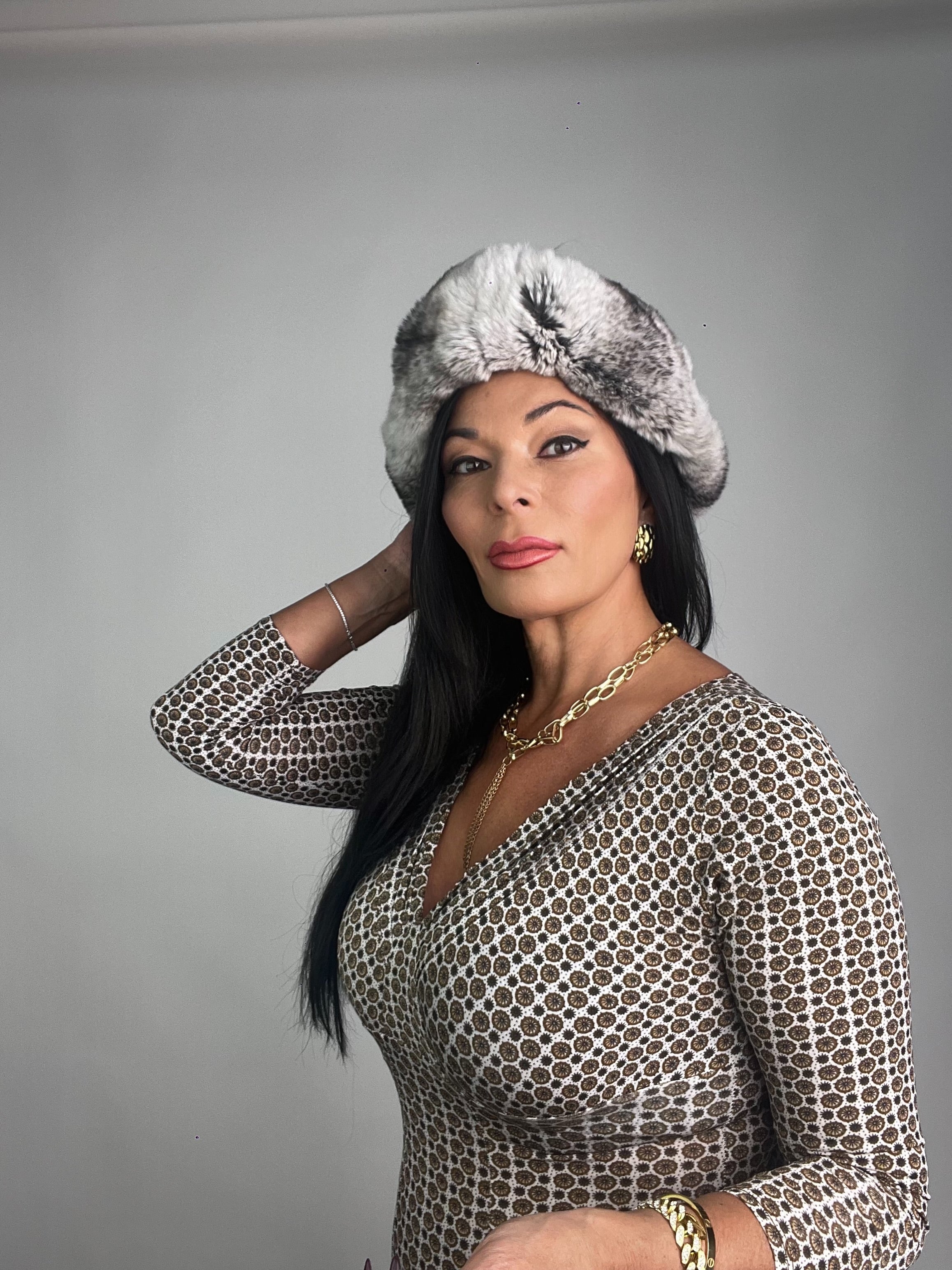 Cappello in cincillà N57