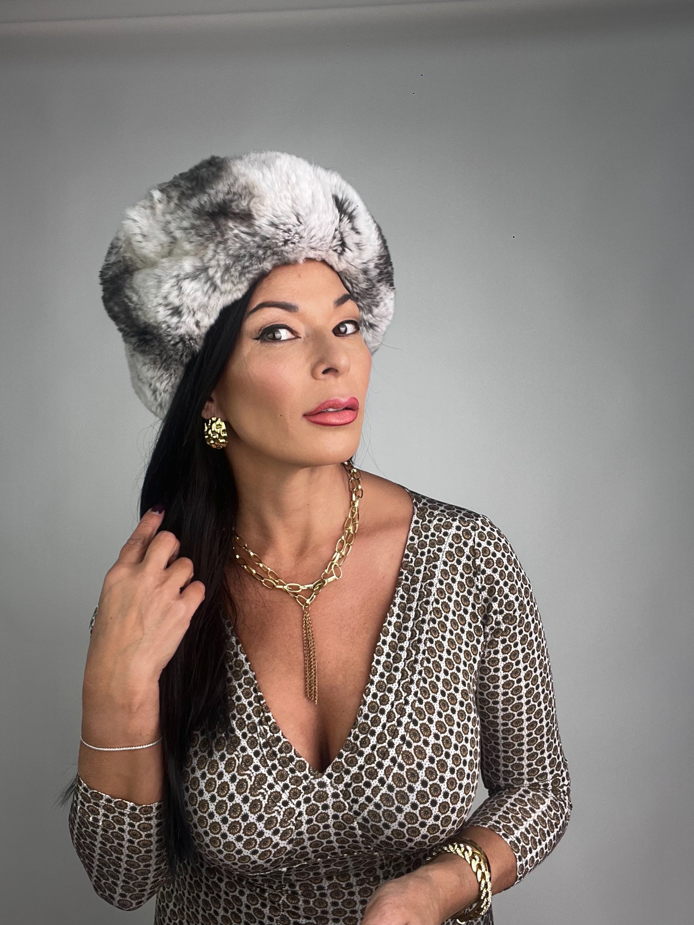 Cappello in cincillà N57