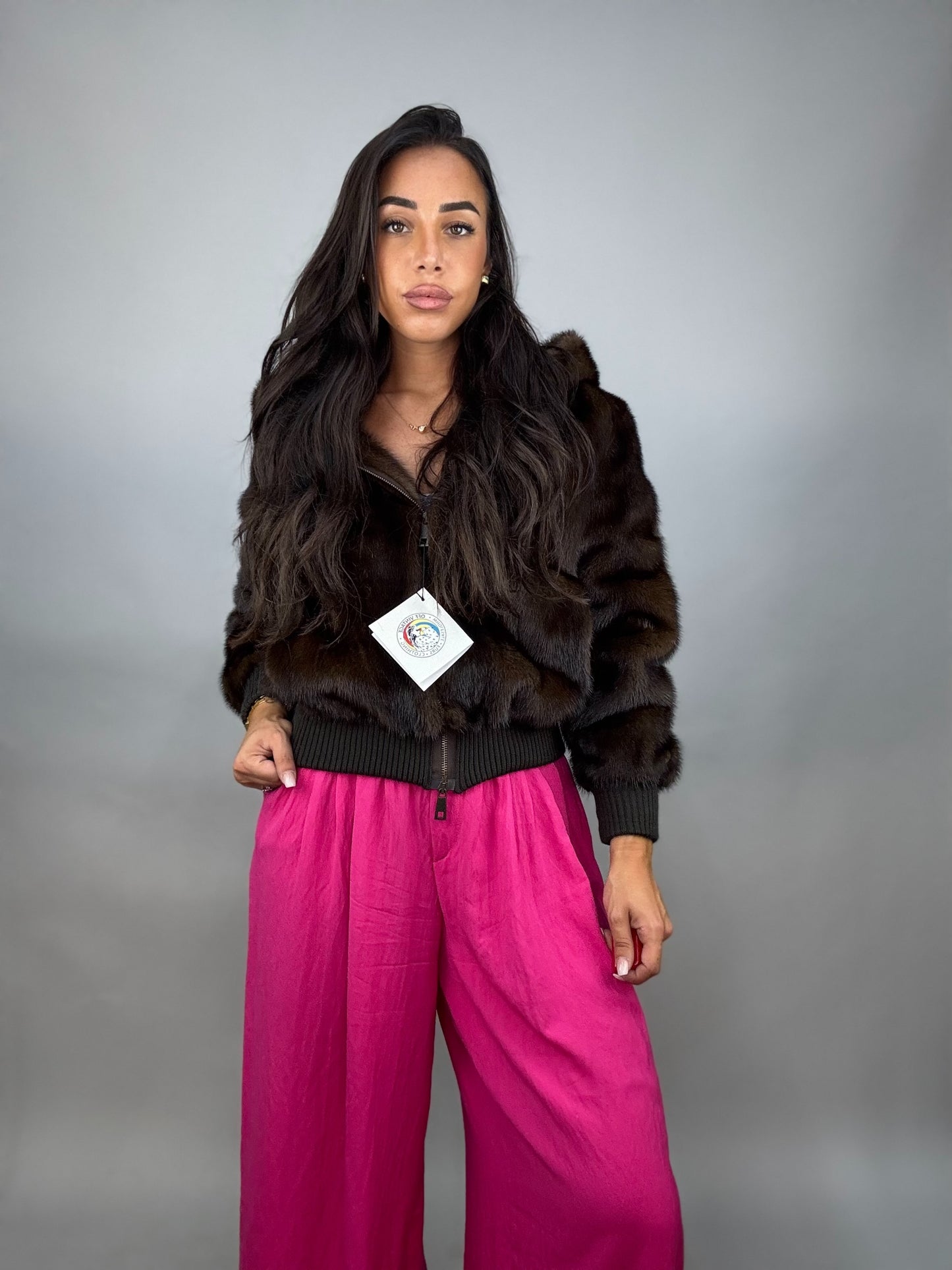 Mink Bomber Jacket