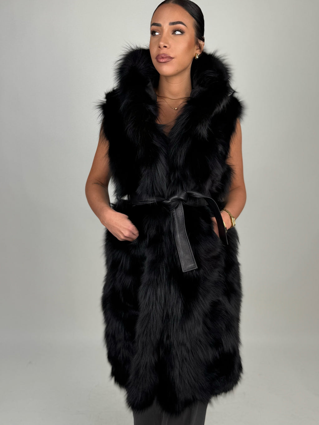 Smanicato in volpe total black N24