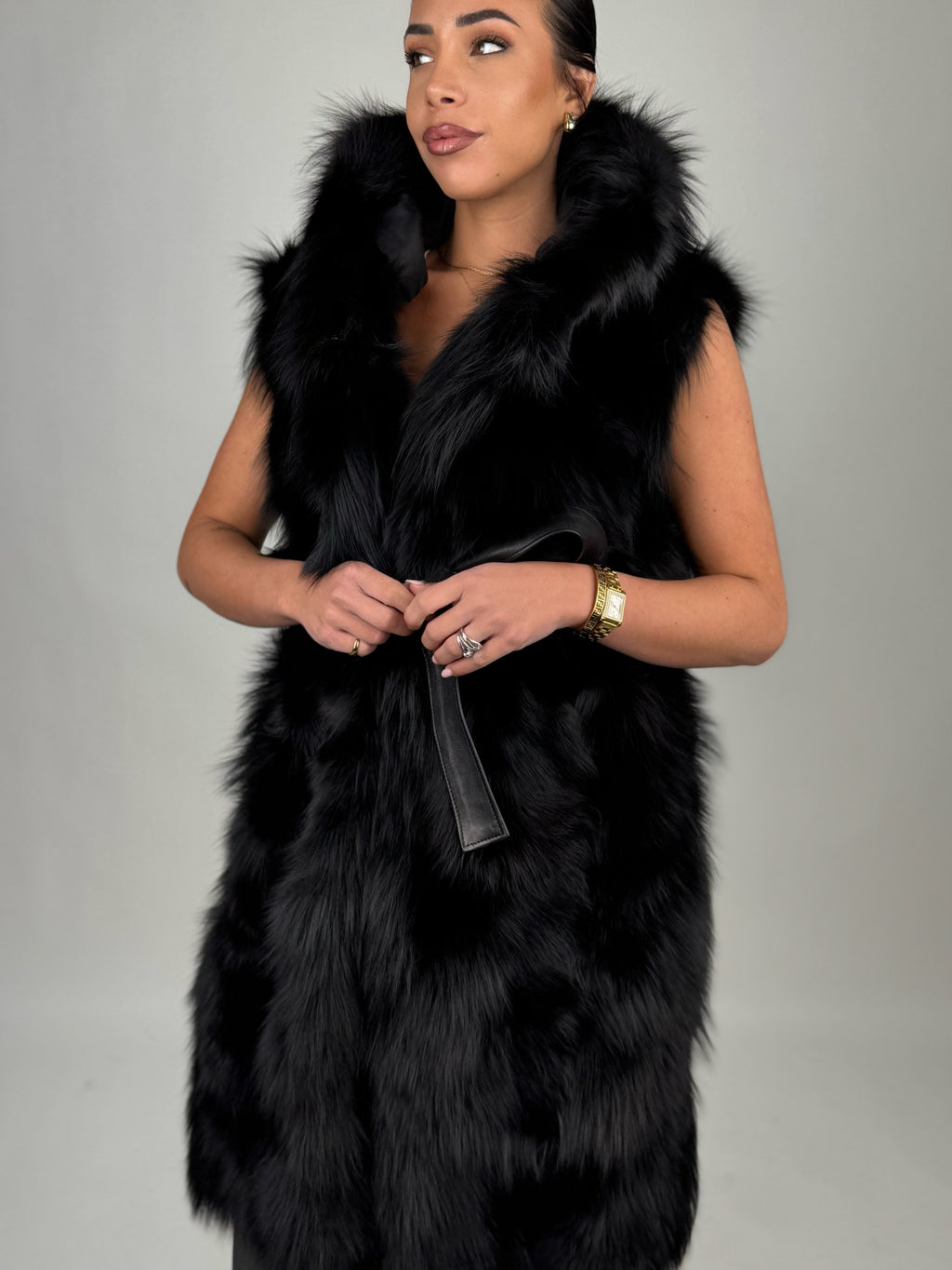 Smanicato in volpe total black N24