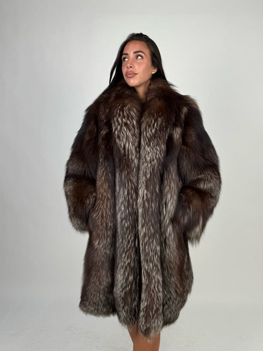 Cappotto in volpe argentata N46