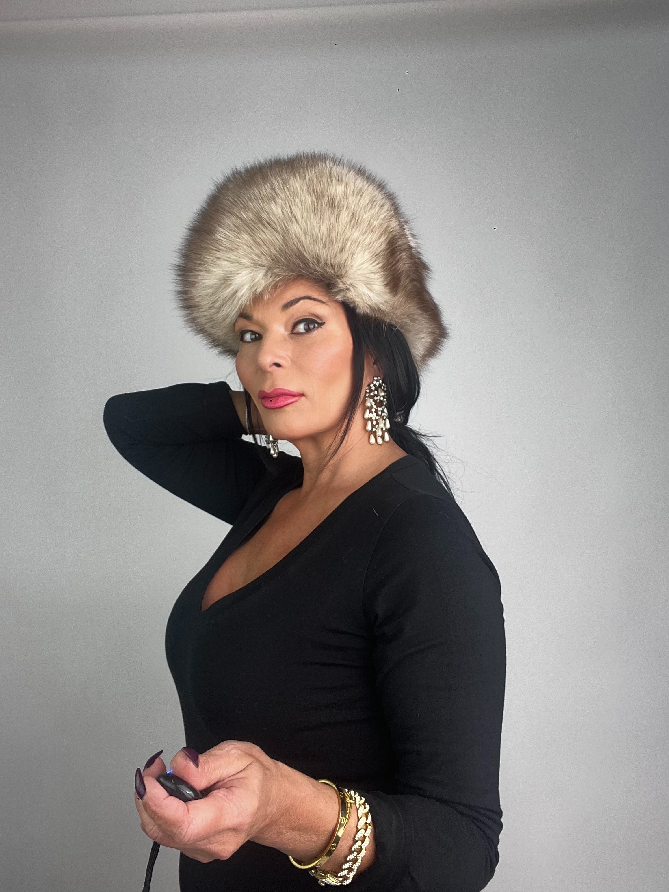 Cappello in volpe della groenlandia N74