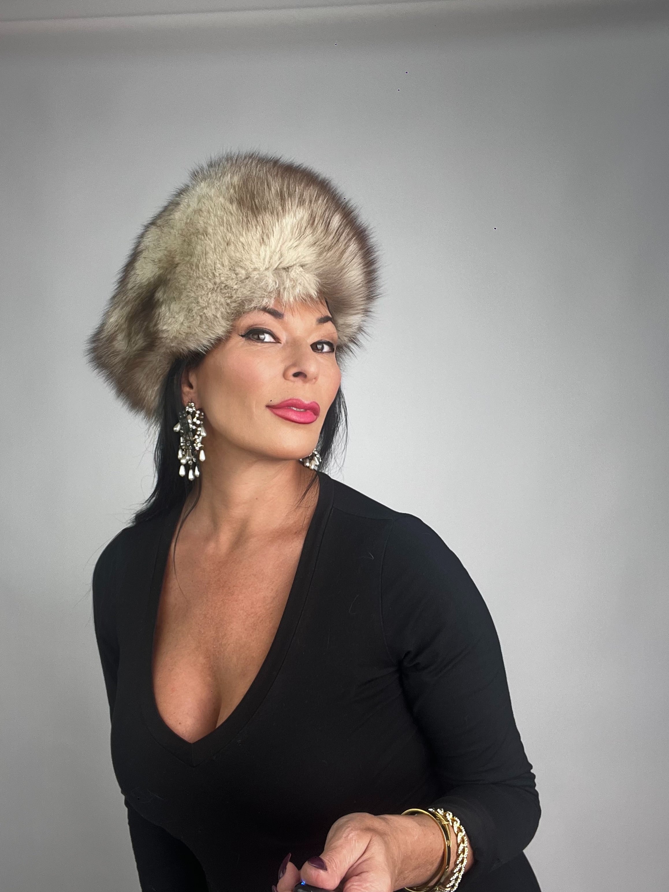 Cappello in volpe della groenlandia N74