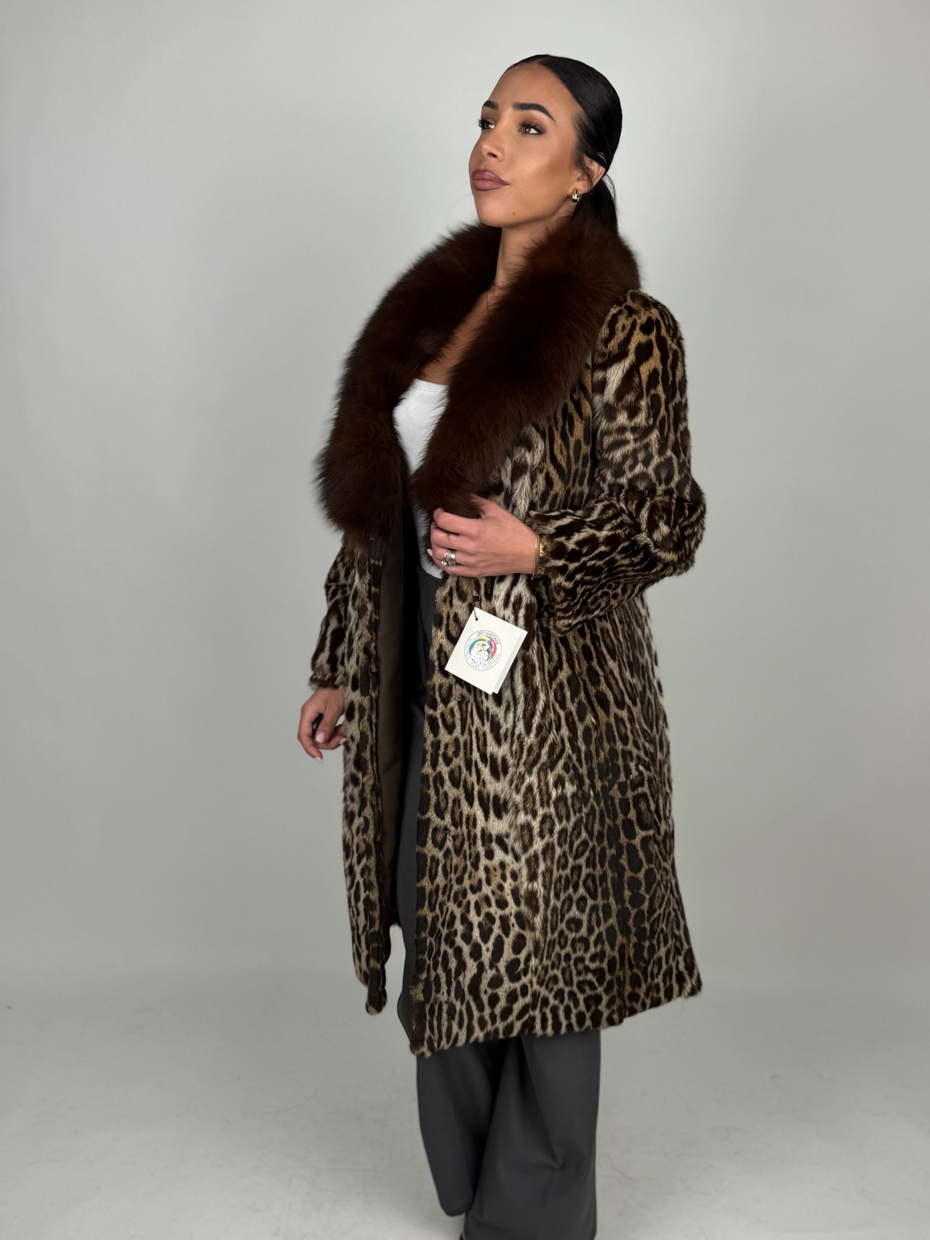 Cappotto in leopardo e volpe N58