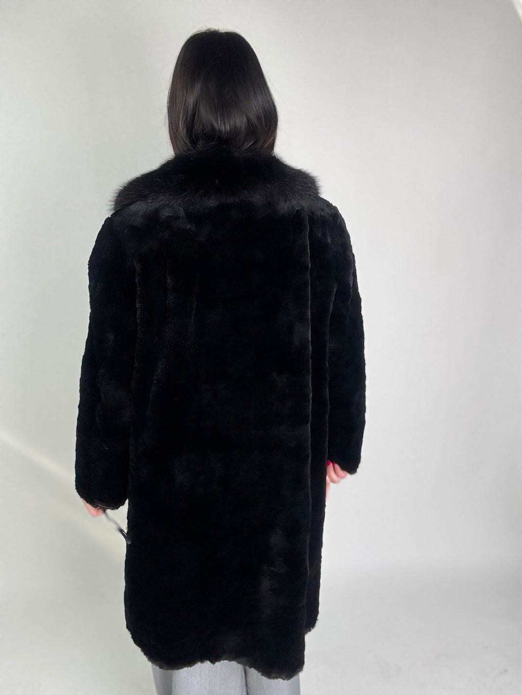 Cappotto in castoro rasato N416