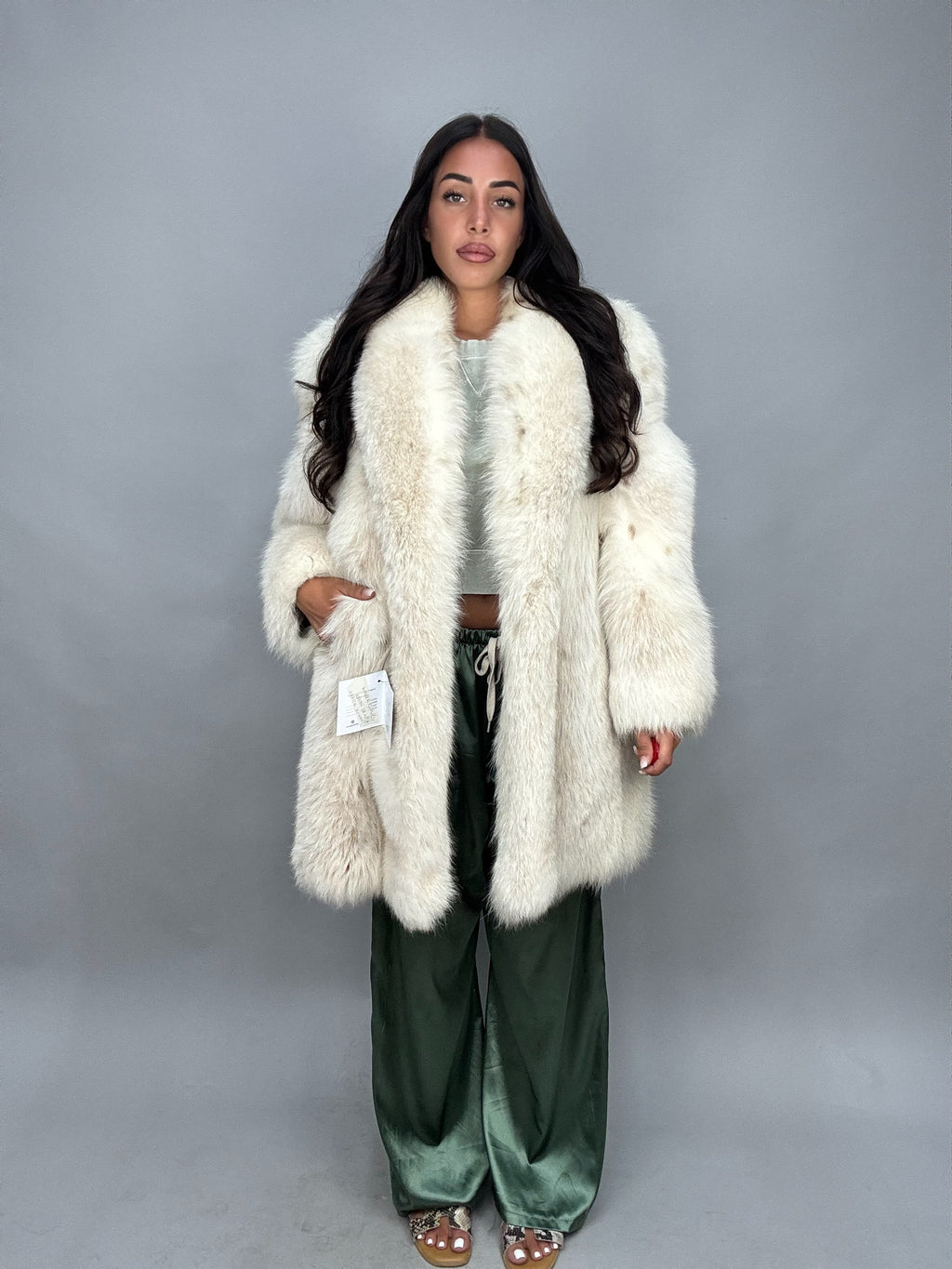 Giacca in volpe linciata