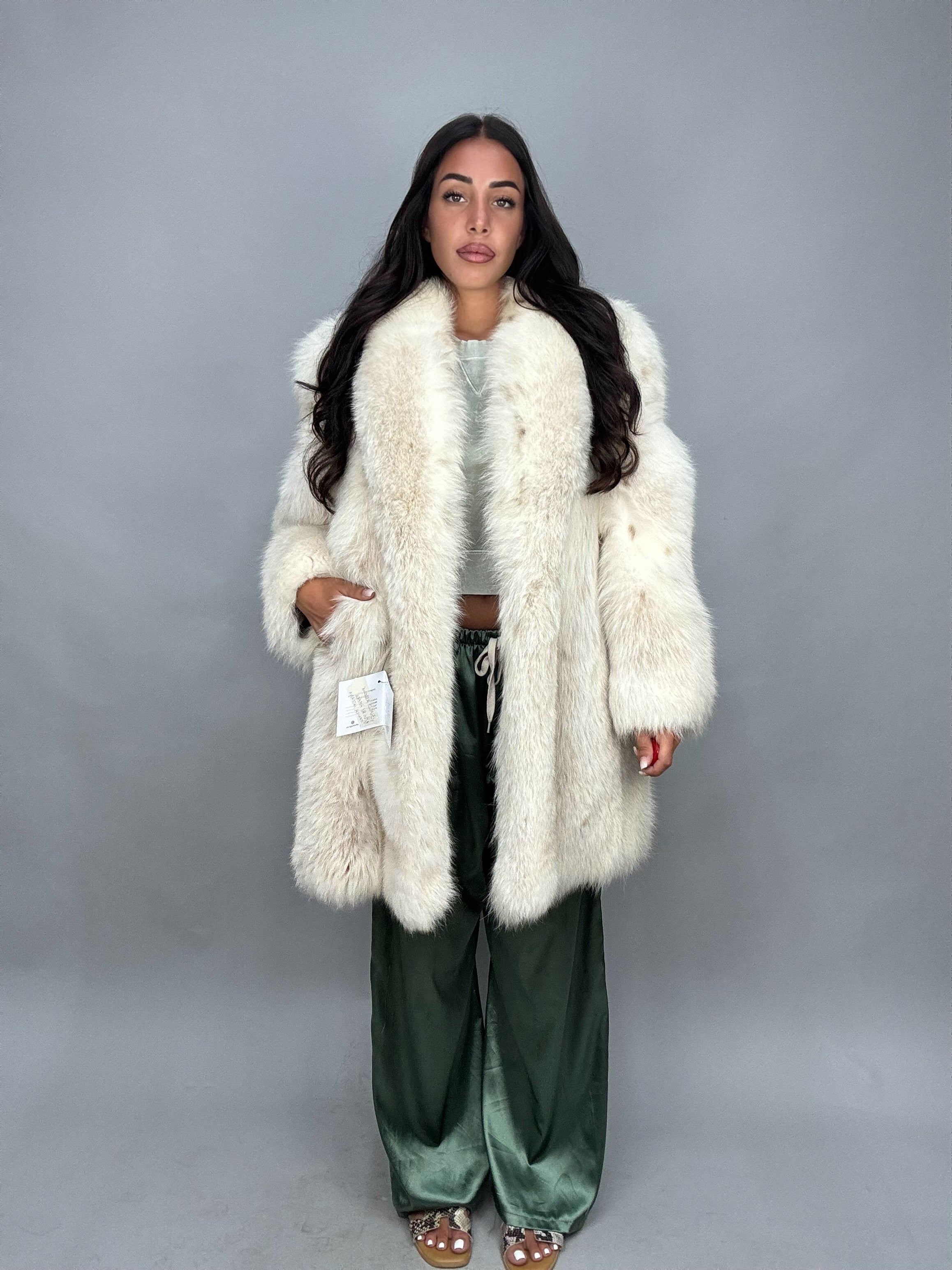 Giacca in volpe linciata