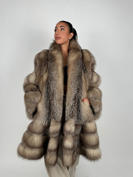 Cappotto in volpe frost N210