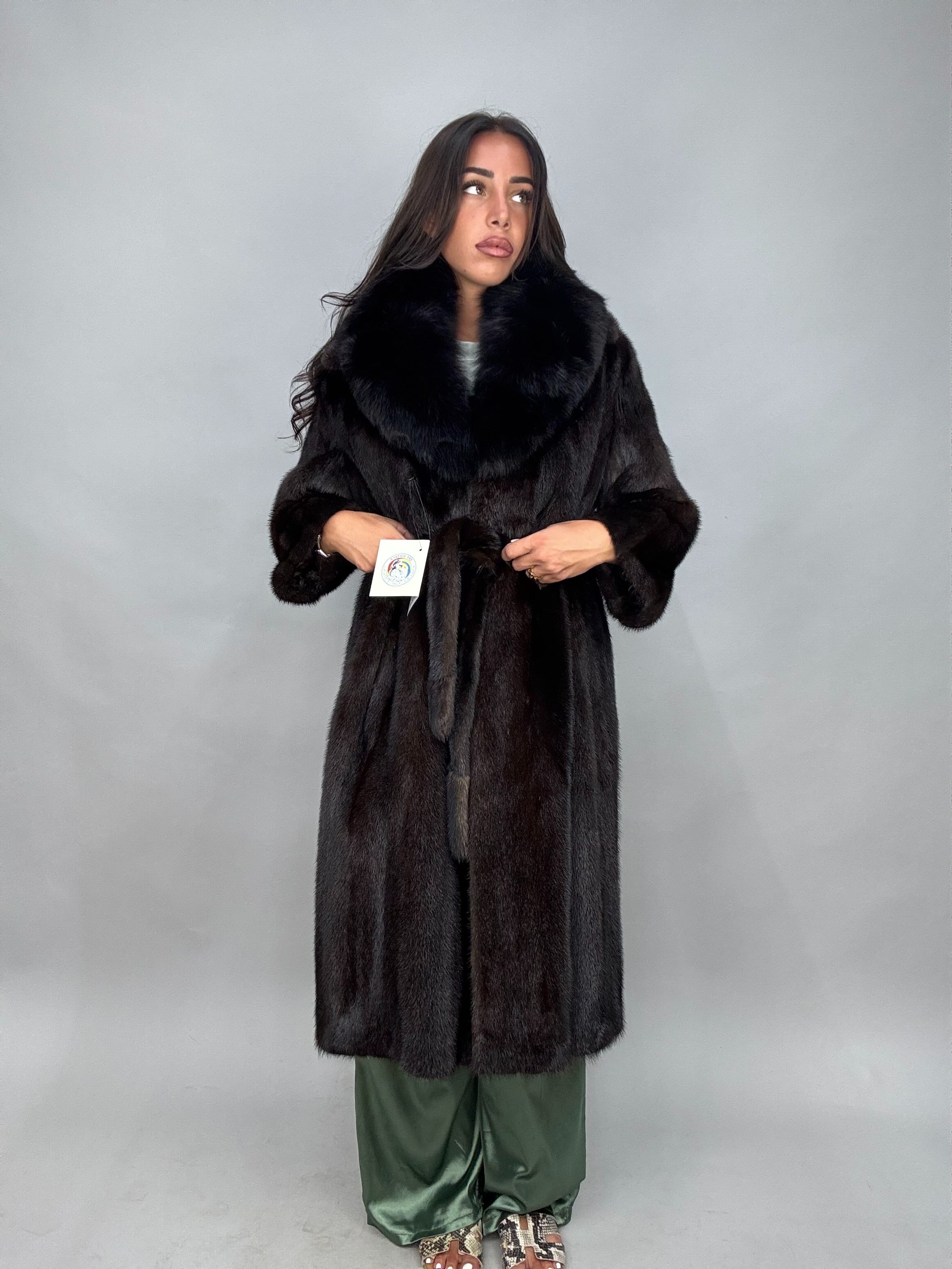 Cappotto in visone e volpe