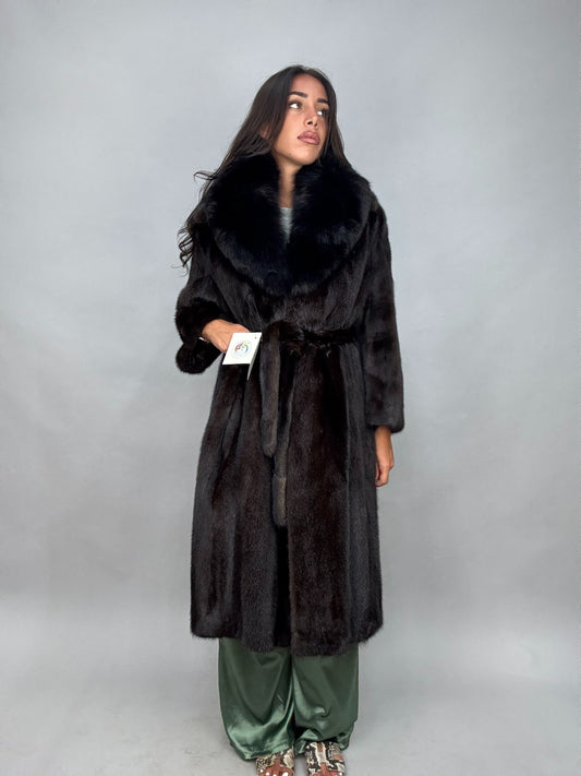 Cappotto in visone e volpe