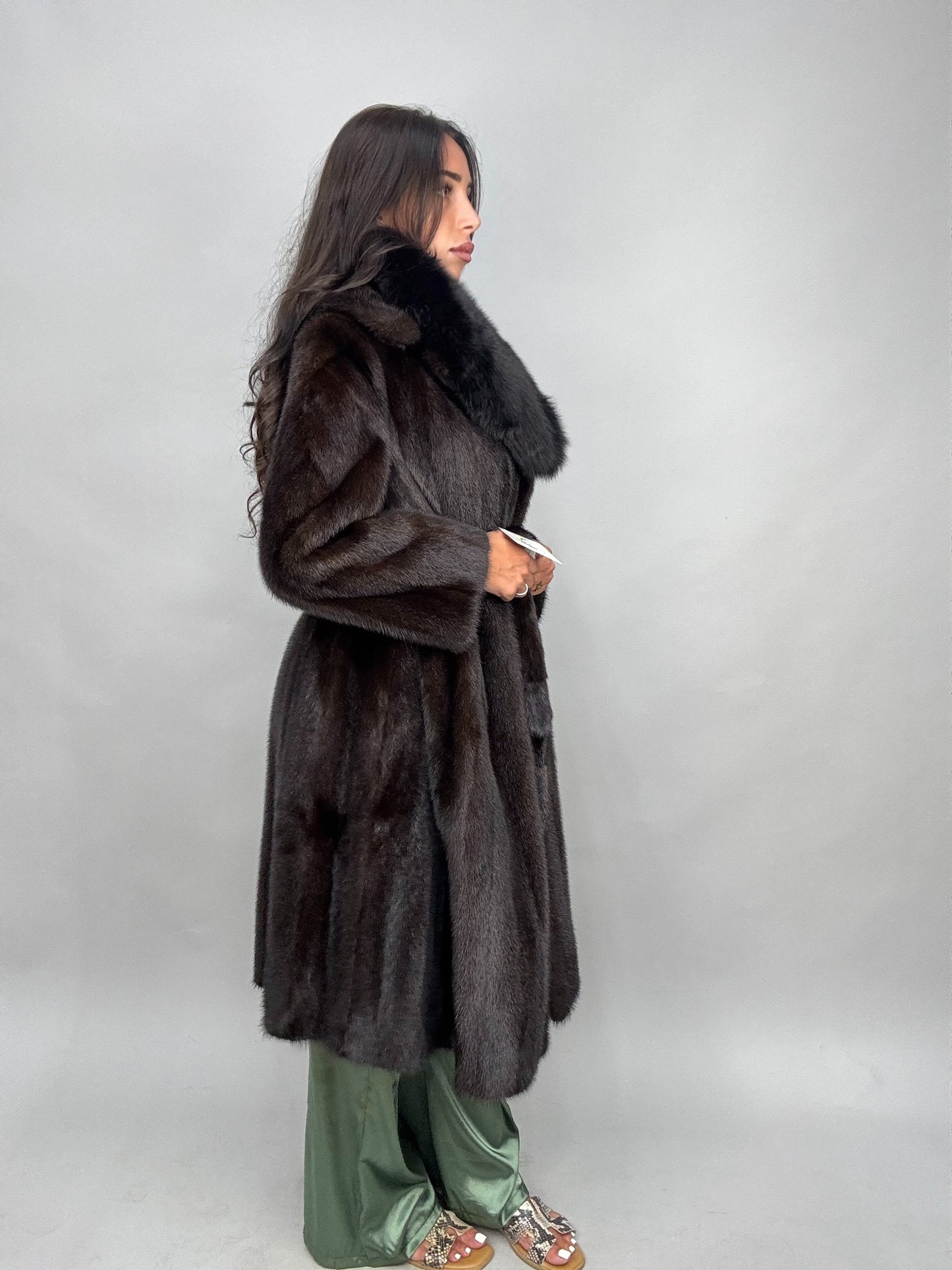Cappotto in visone e volpe