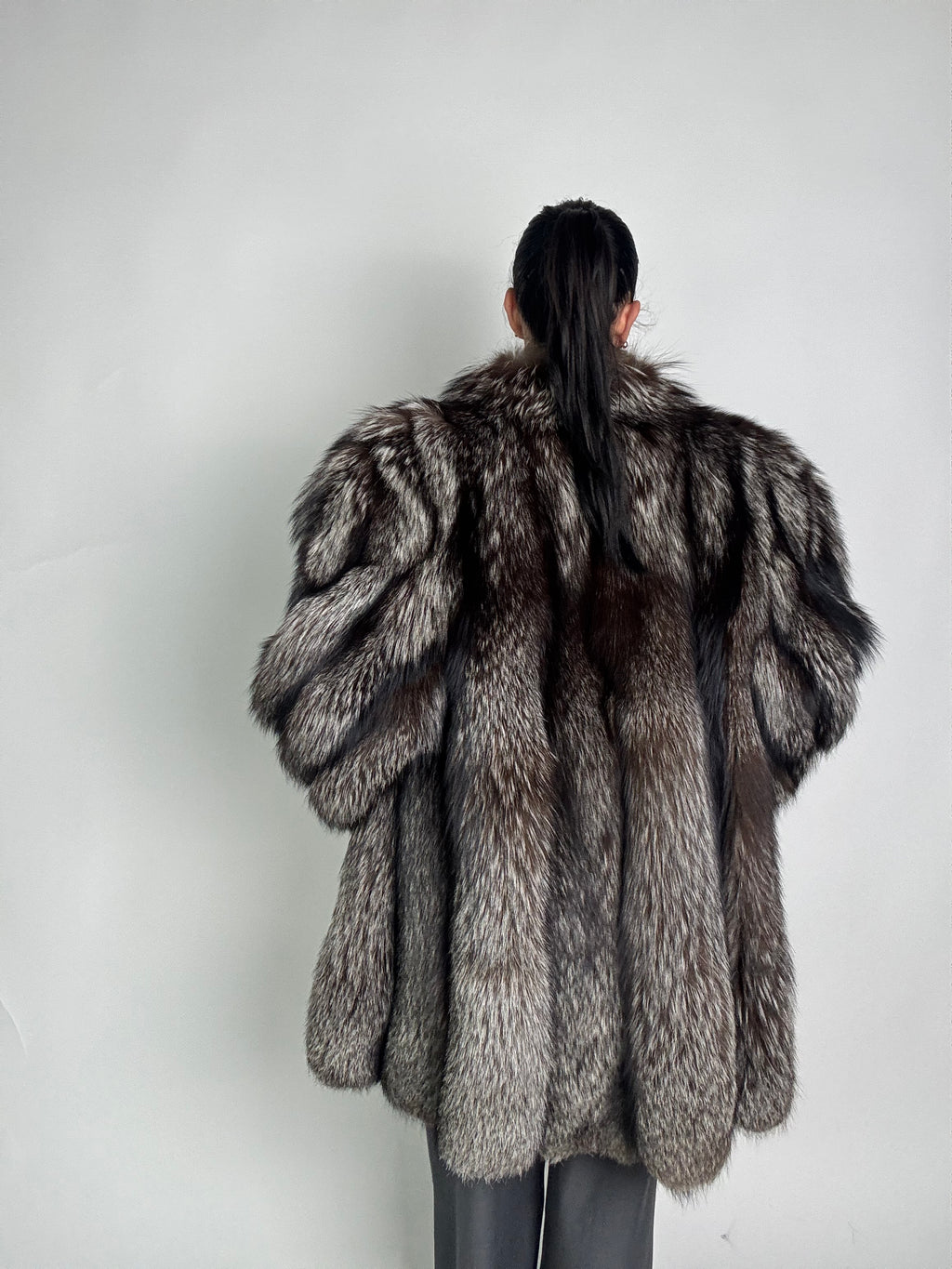 Giacca in volpe argentata N93