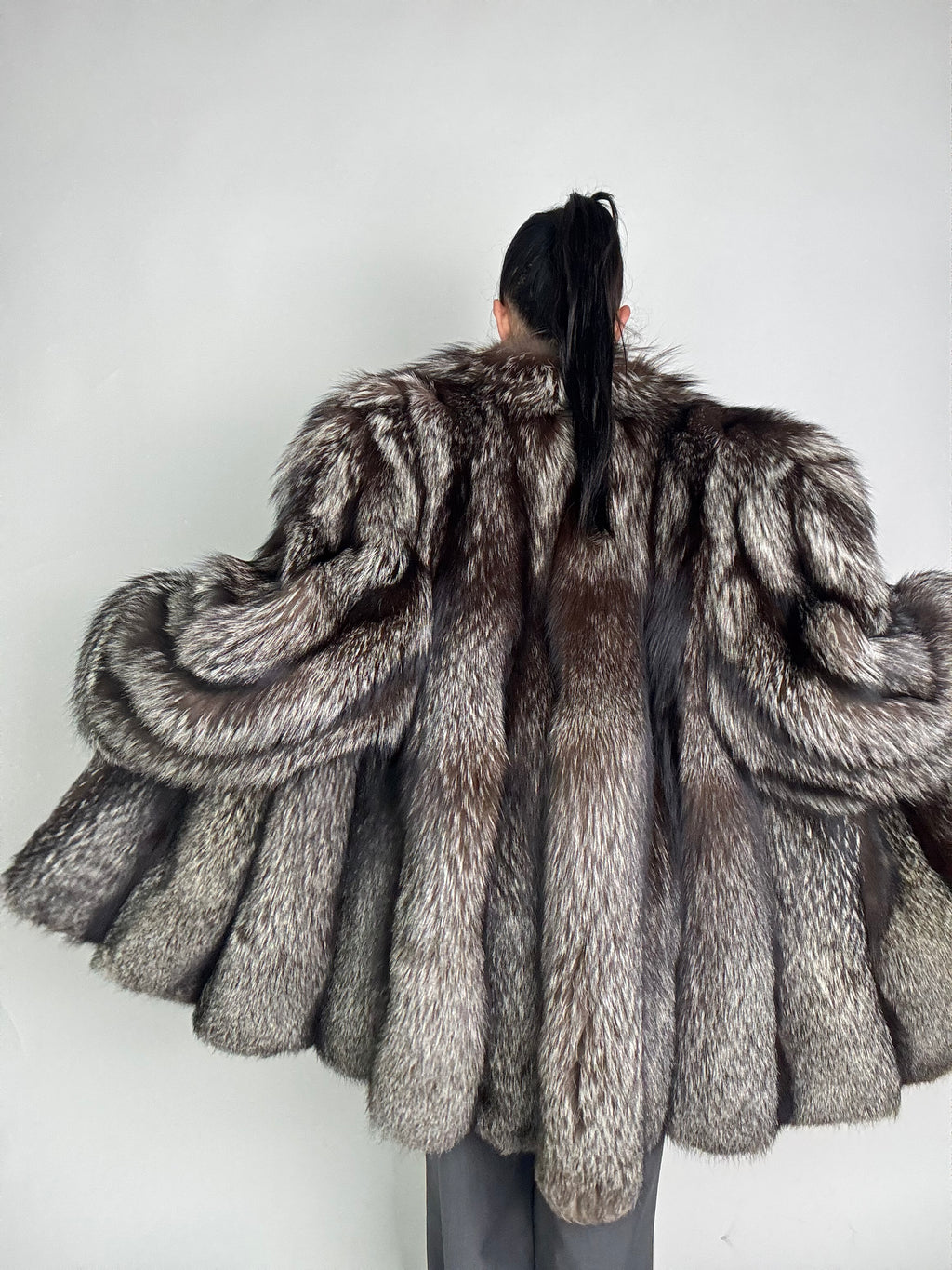 Giacca in volpe argentata N93