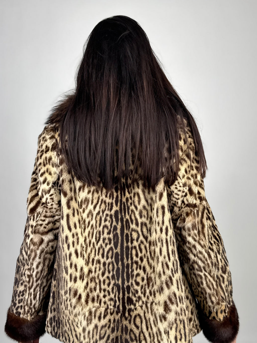 Giacca in leopardo e volpe N40