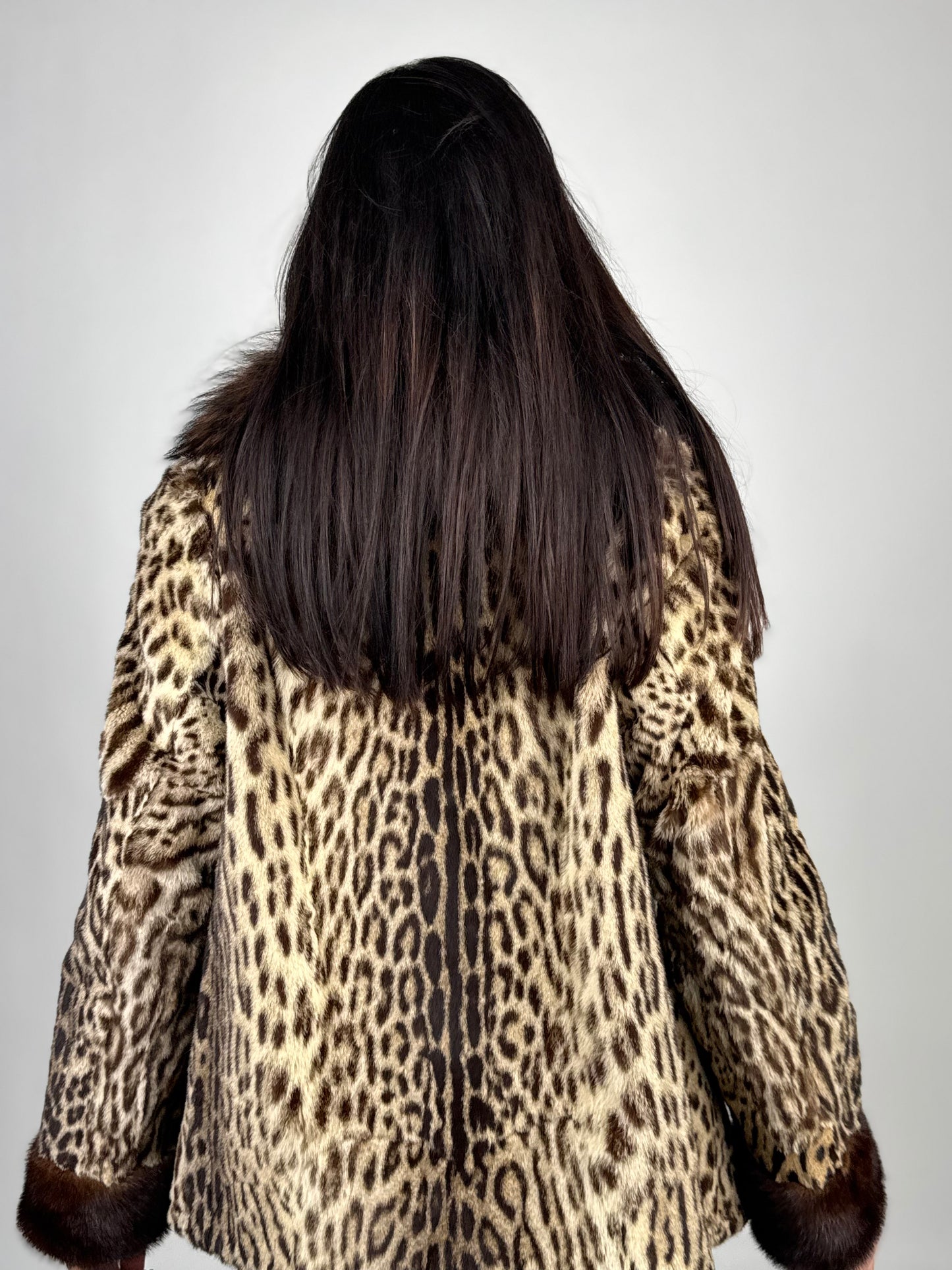 Giacca in leopardo e volpe N40