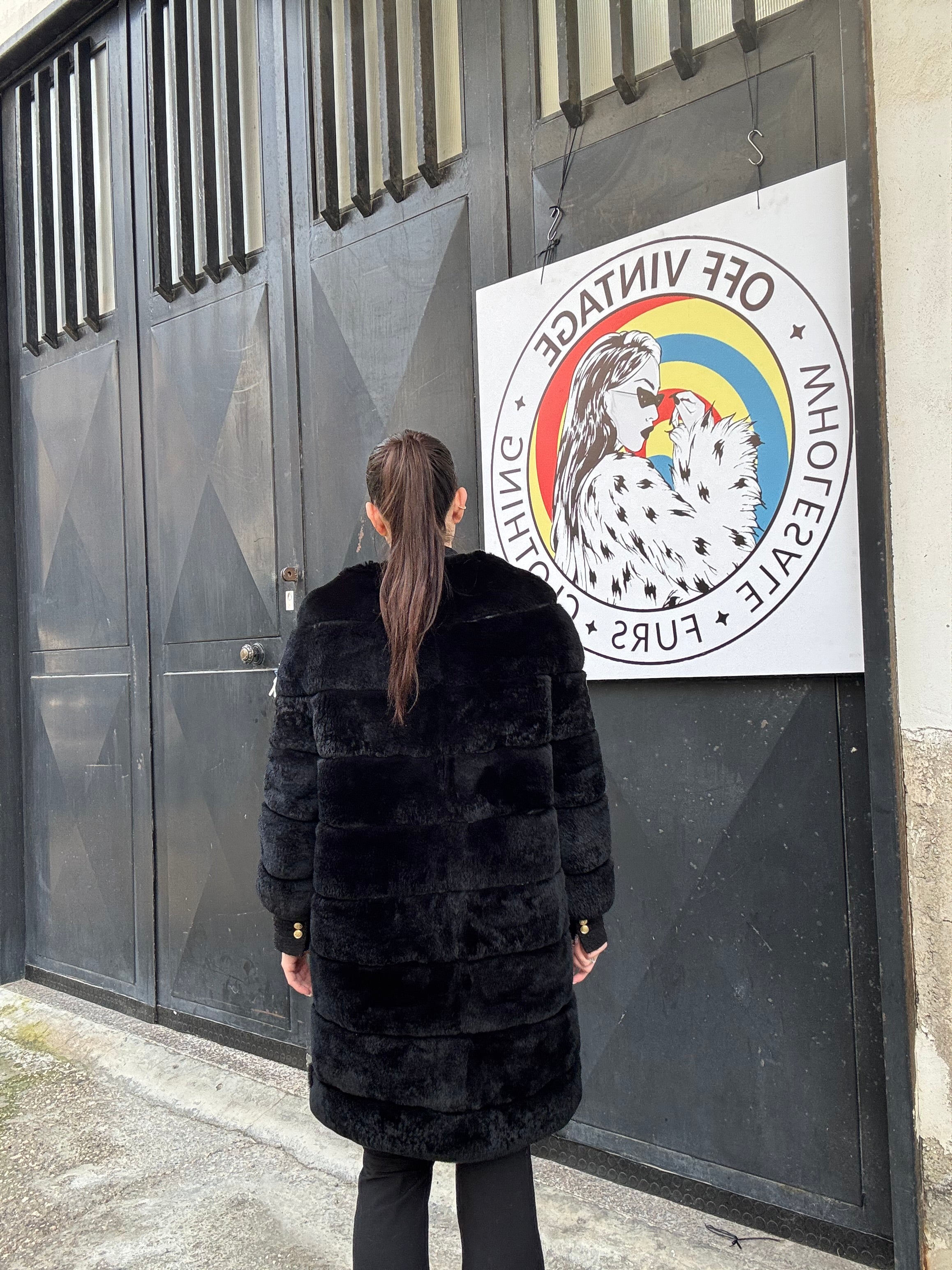 Cappotto in rex cincillà