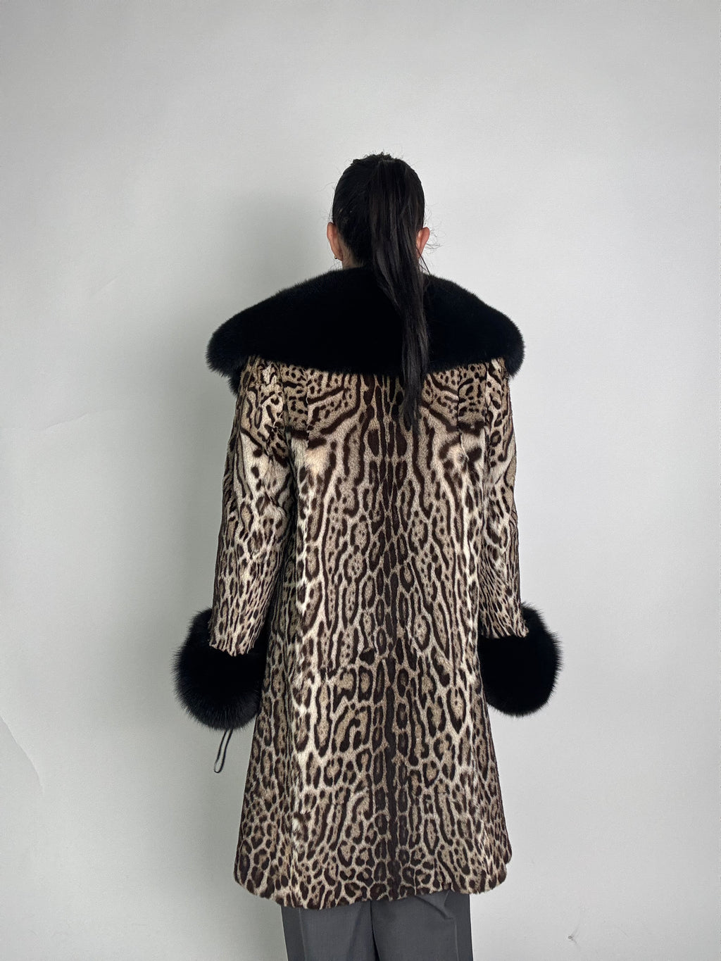 Cappotto in leopardo e volpe N30