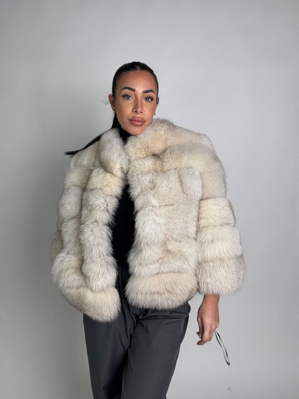 Giacca Chanel in volpe della groenlandia N92