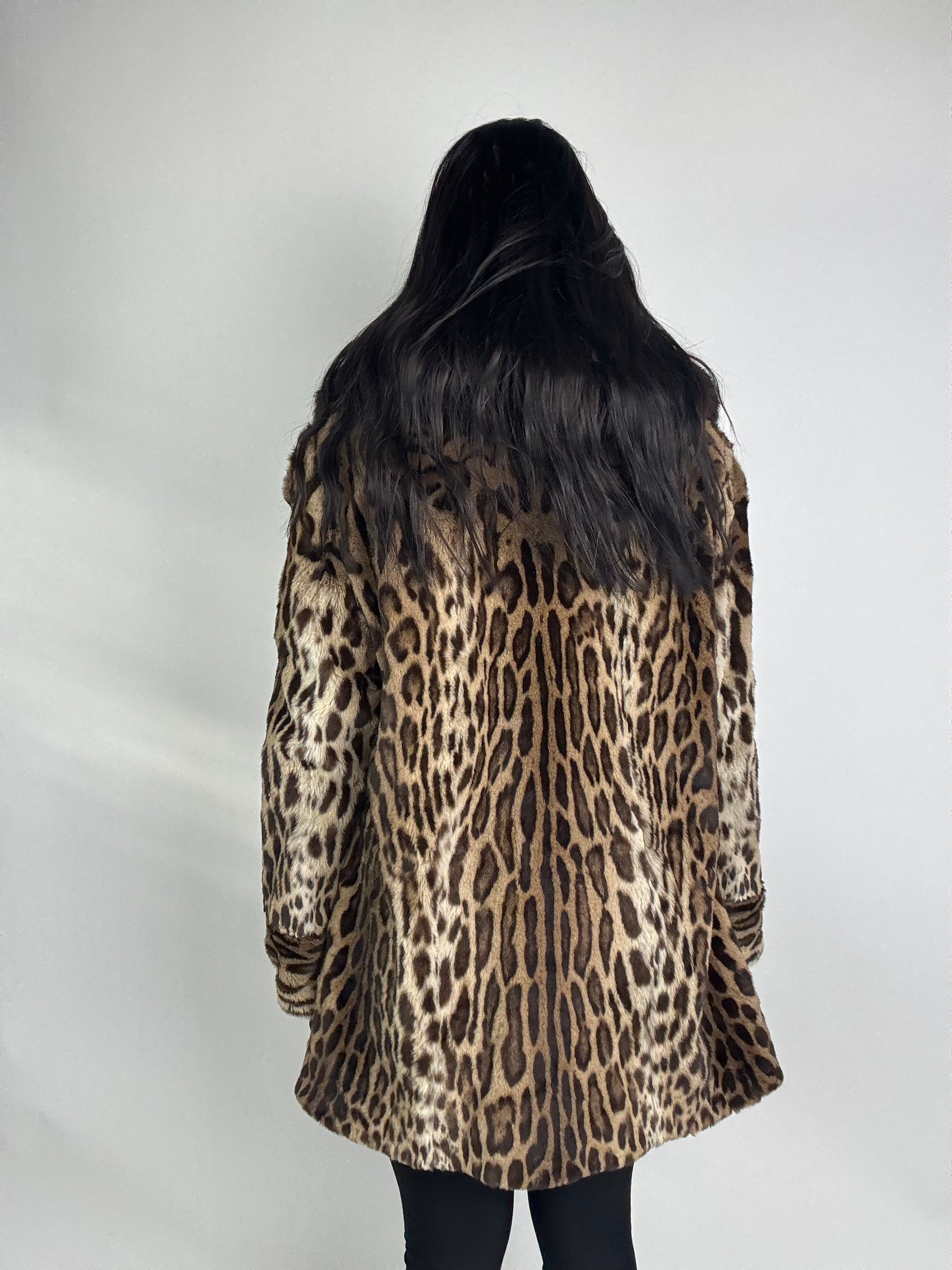 Giacca in leopardo e volpe N41