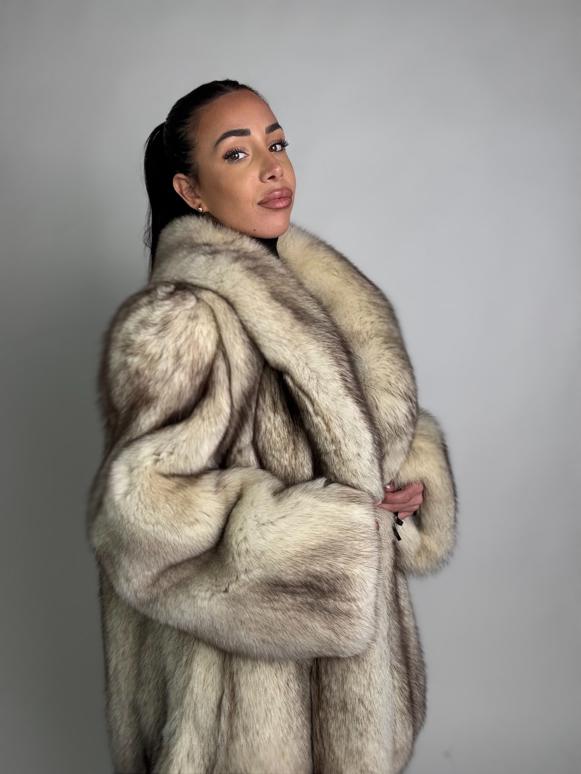 Giacca in volpe della groenlandia N94