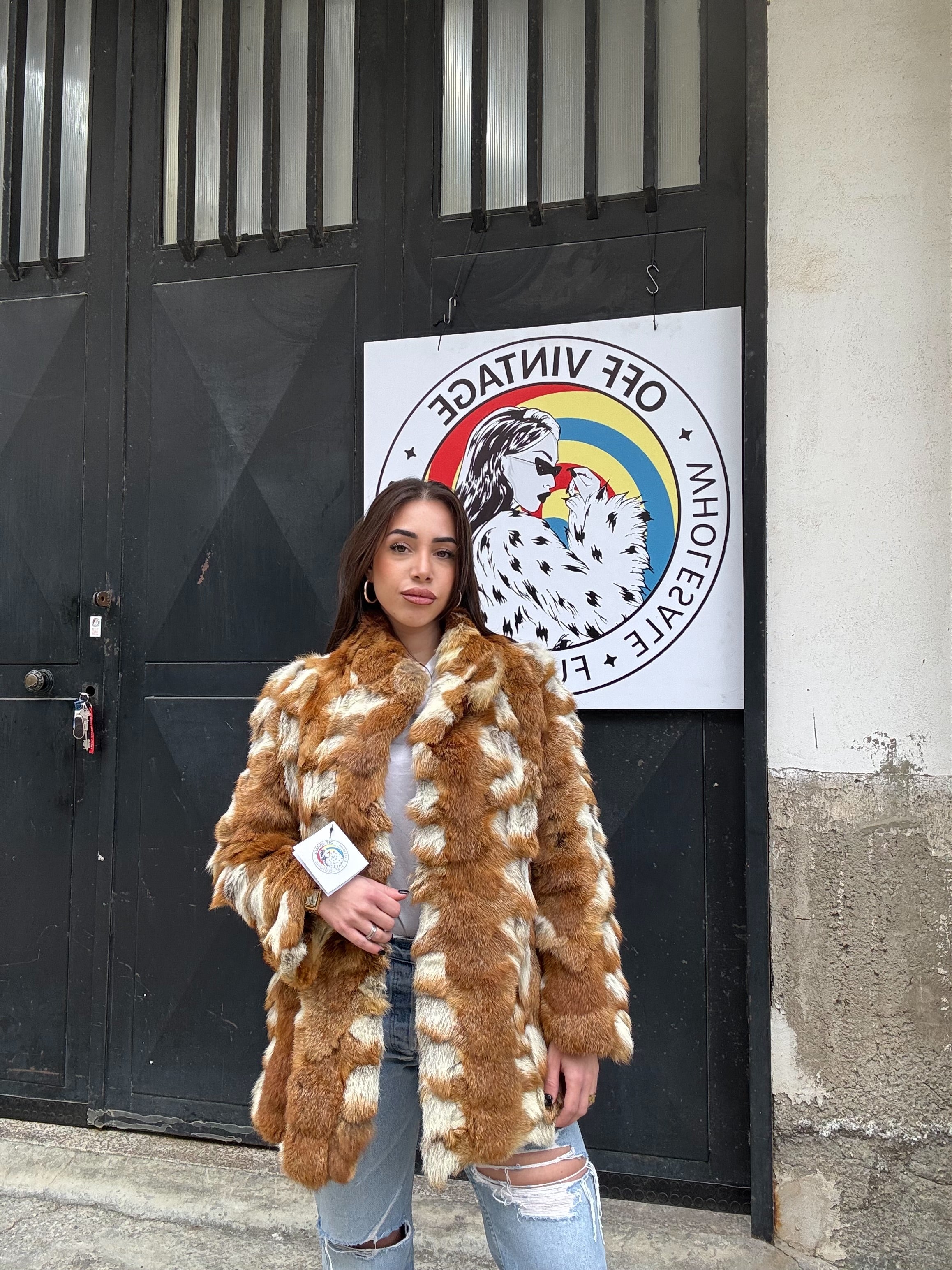 Giacca in volpe rossa