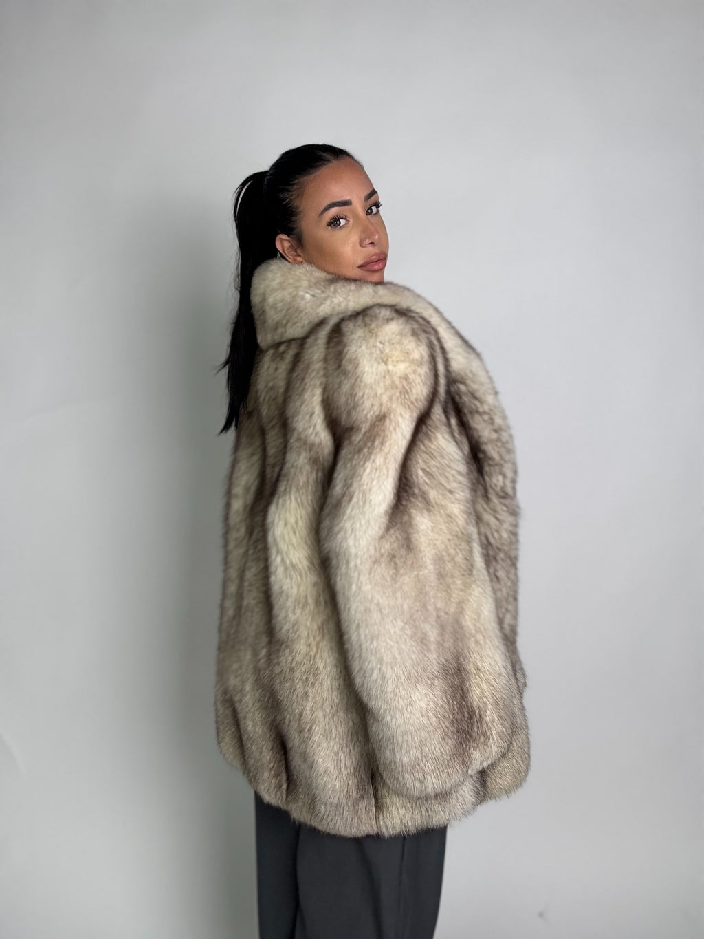 Giacca in volpe della groenlandia N94